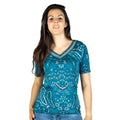 Top Mujer Estampado Foil con Aplicaciones de Cristal – Koroshi 2012TP14