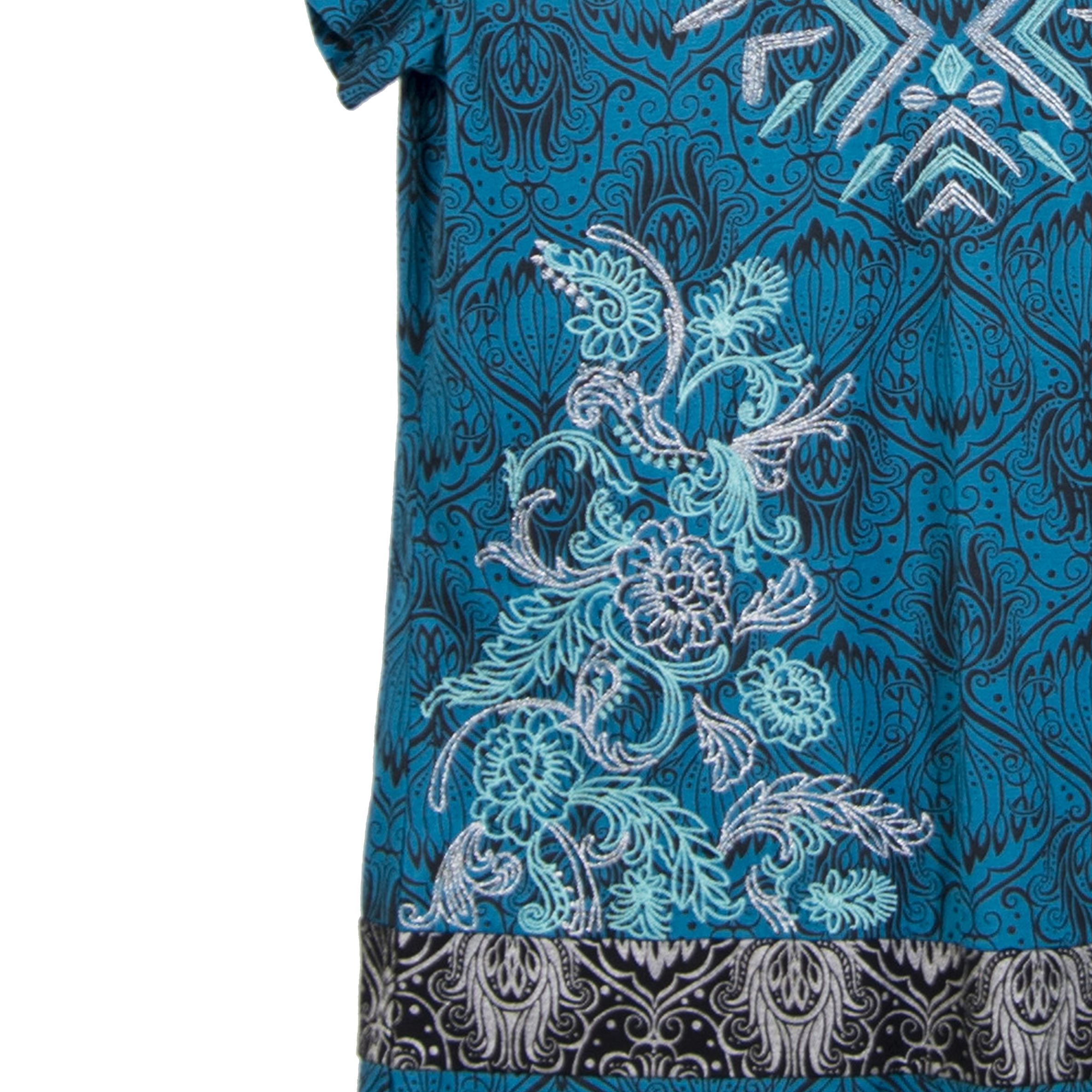 Top Mujer Estampado con Bordado en Lurex – Koroshi 2012TP15