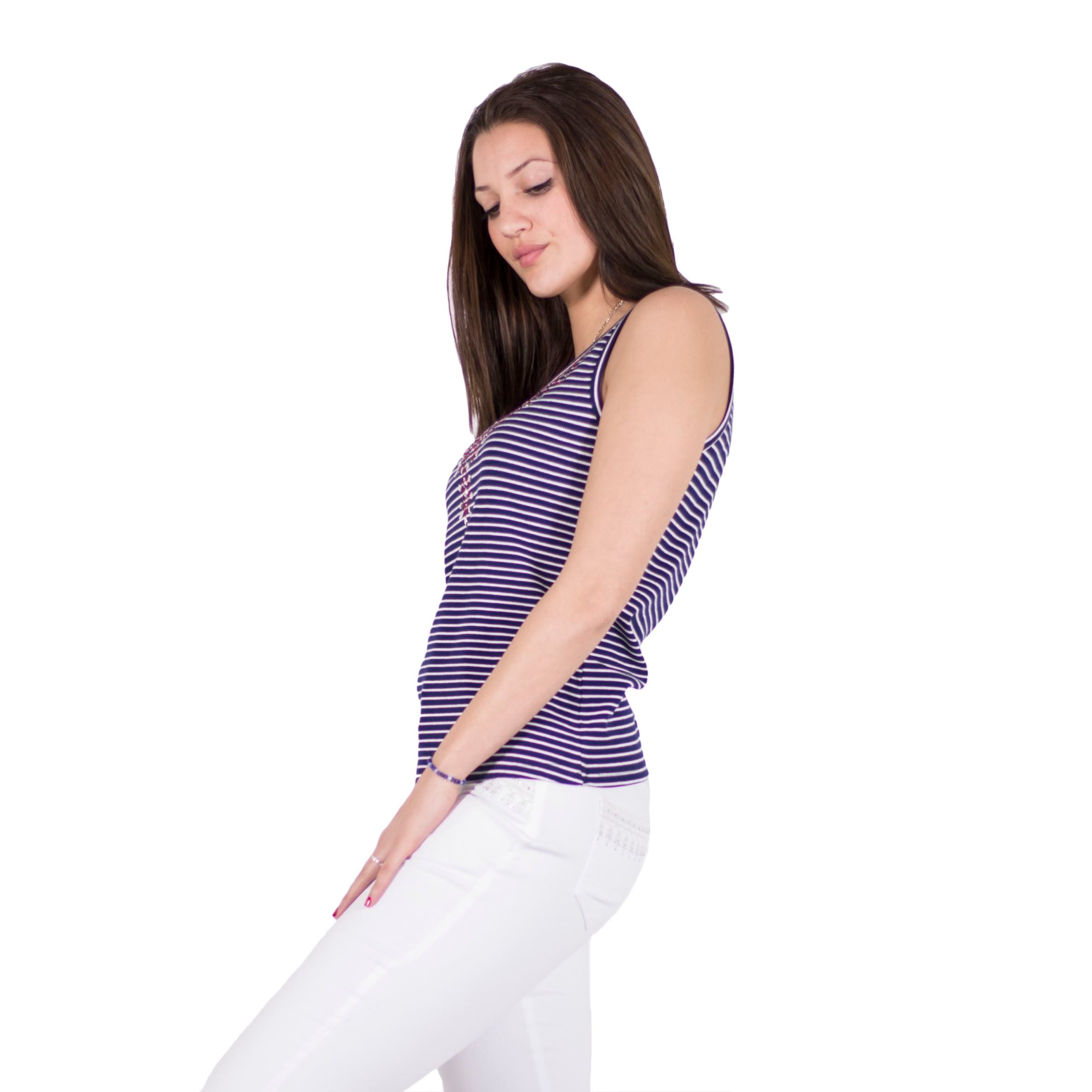 Blusa Mujer Estampado Floral Manga Larga – Koroshi Navy