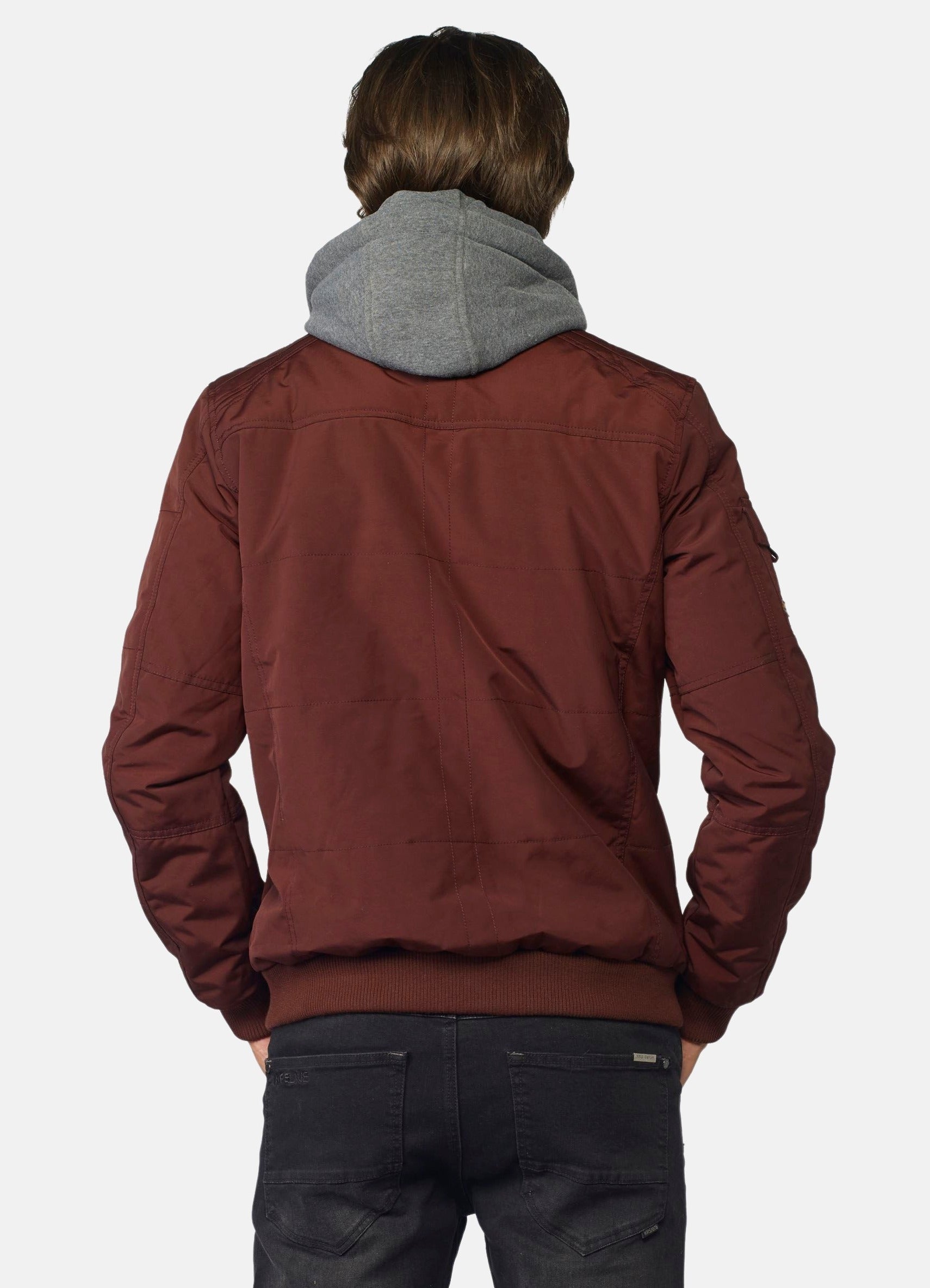 Cazadora Acolchada Hombre Capucha Desmontable – Koroshi 2021JA16
