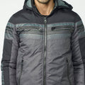 Cazadora Acolchada Hombre con Capucha Desmontable – Koroshi Gris