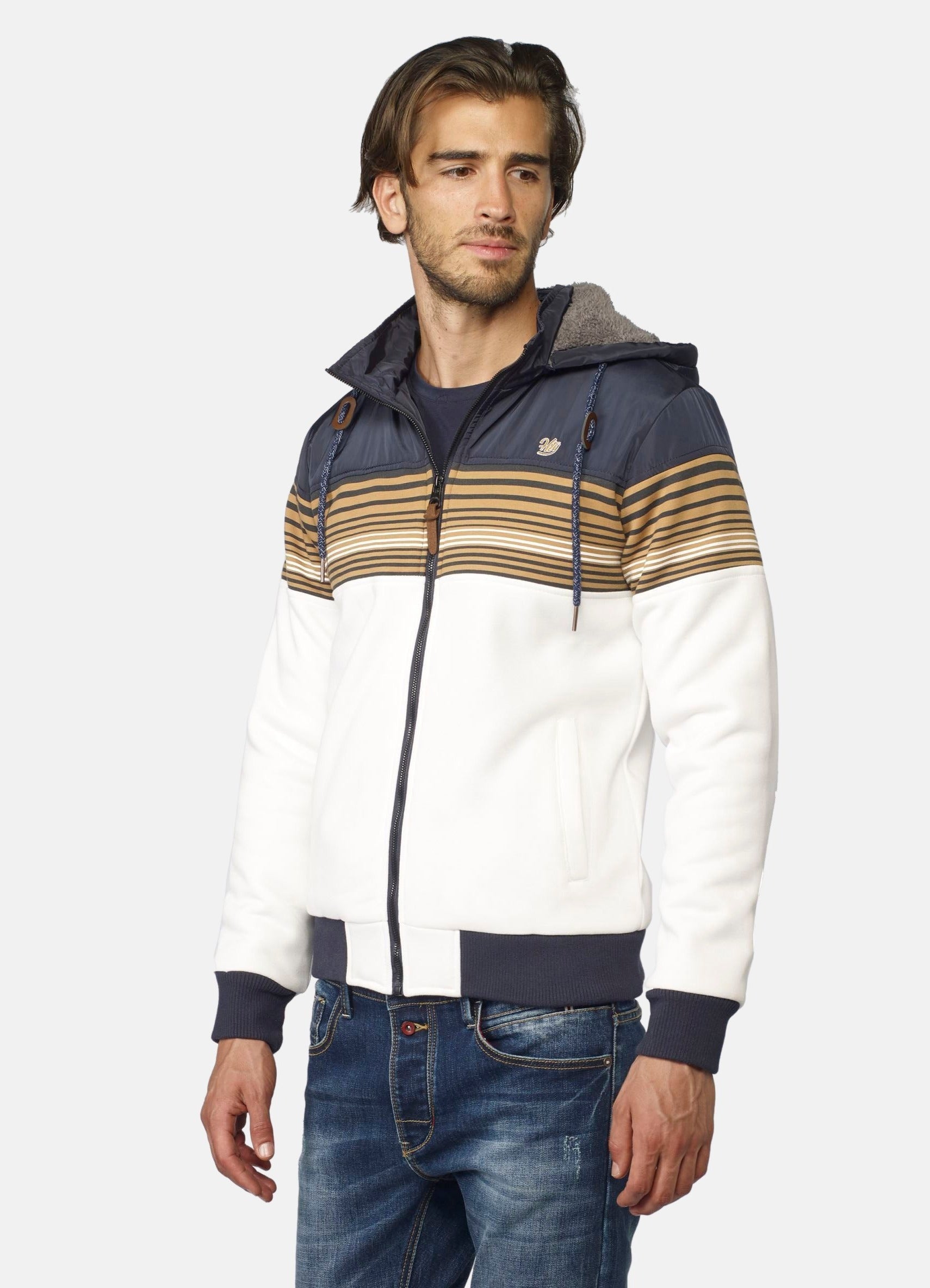 Chaqueta Hombre Interior Borreguito Capucha Desmontable – Koroshi 2021JA95