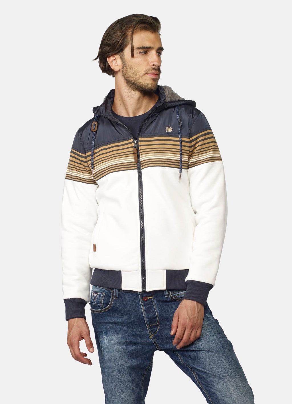 Chaqueta Hombre Interior Borreguito Capucha Desmontable – Koroshi 2021JA95