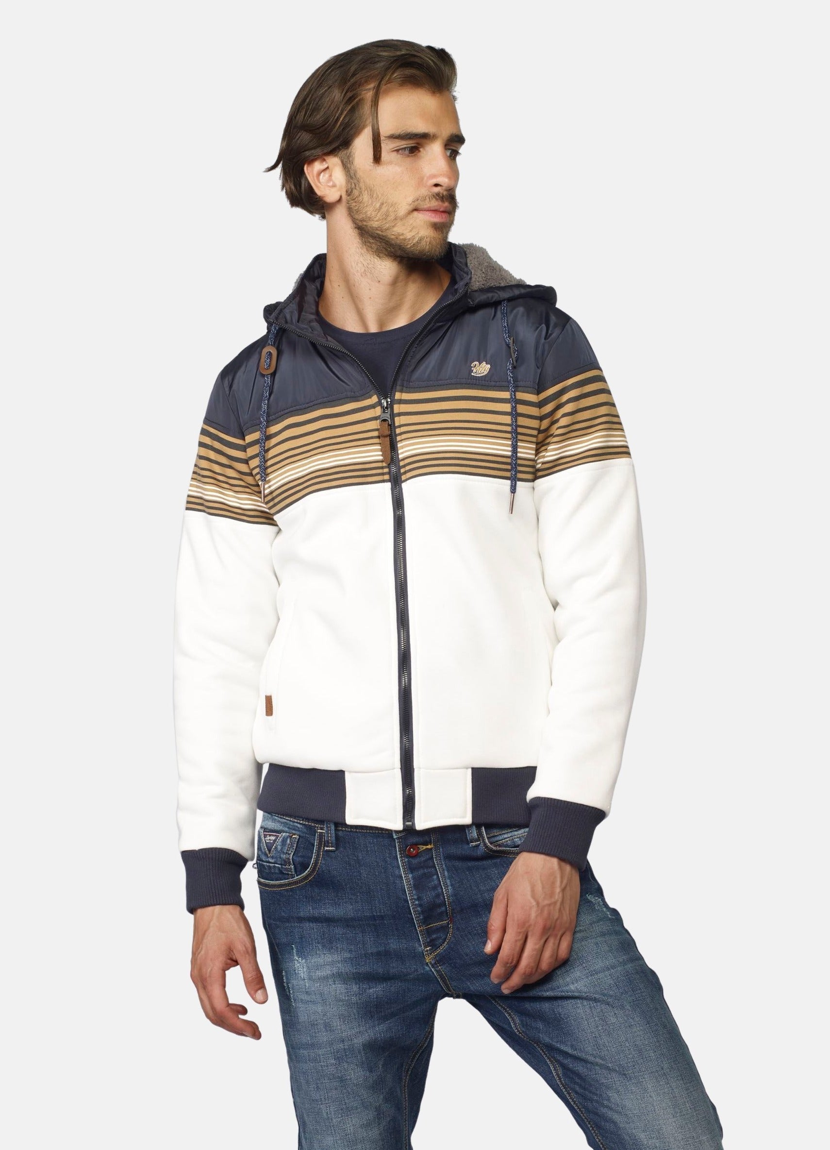 Chaqueta Hombre Interior Borreguito Capucha Desmontable – Koroshi 2021JA95