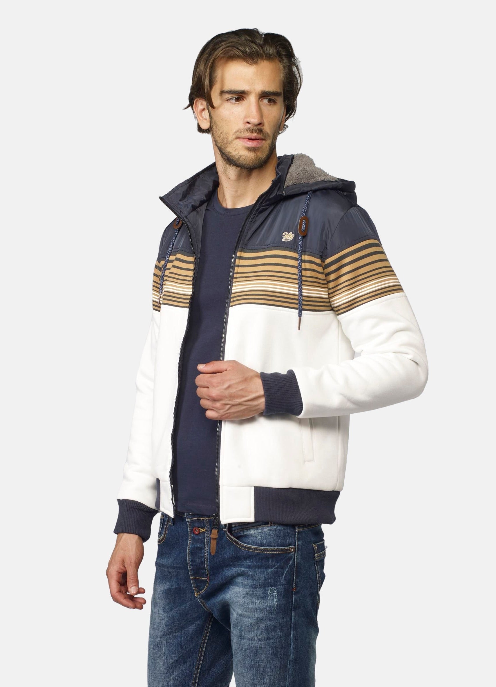 Chaqueta Hombre Interior Borreguito Capucha Desmontable – Koroshi 2021JA95
