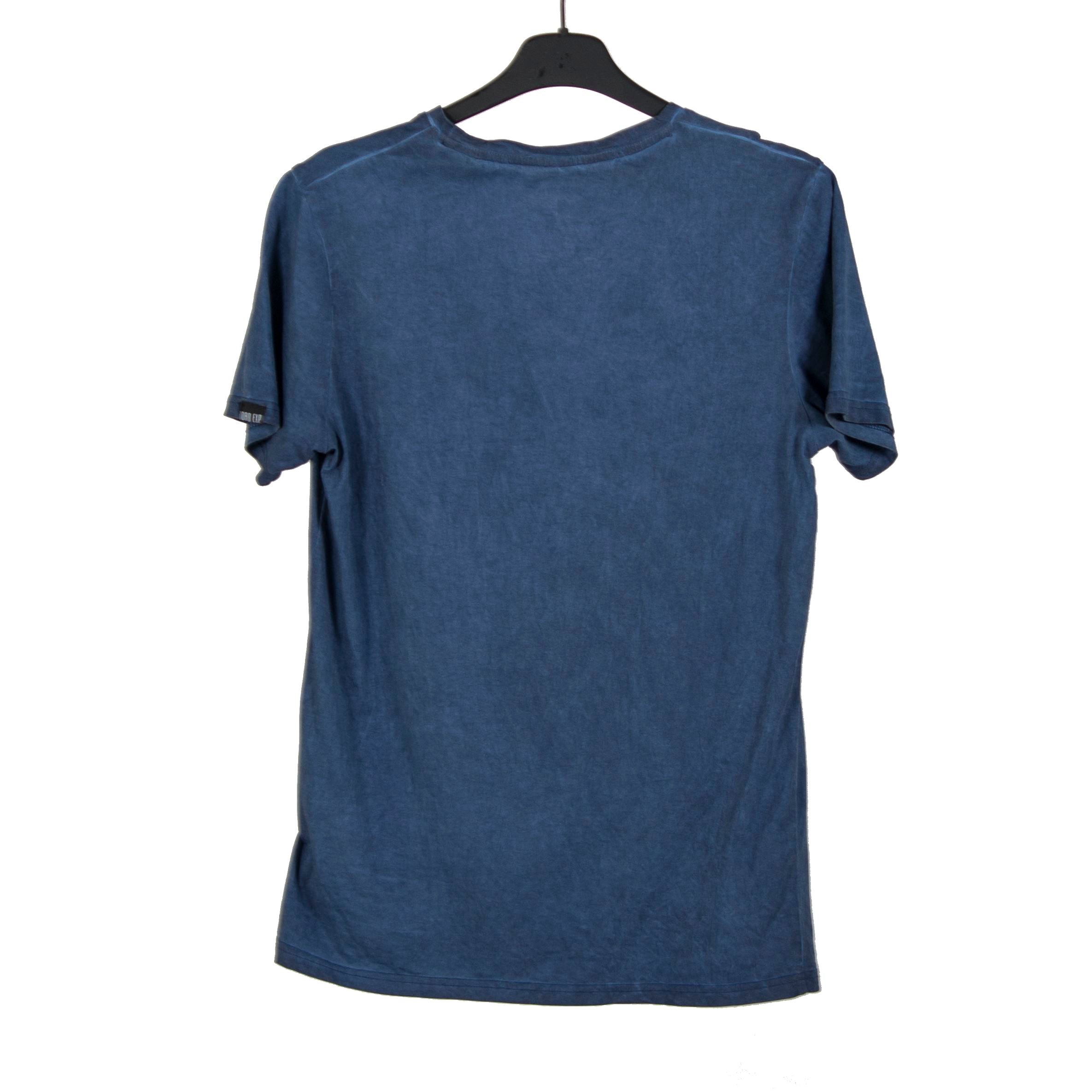 Camiseta Hombre Efecto Lavado Estampado en Relieve – Koroshi 2021MC09