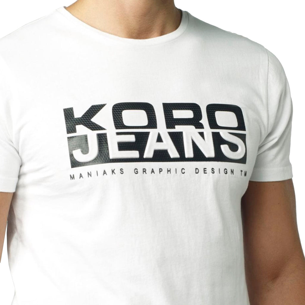 Camiseta Hombre Algodón Estampado de Texto – Koroshi 2021MC47