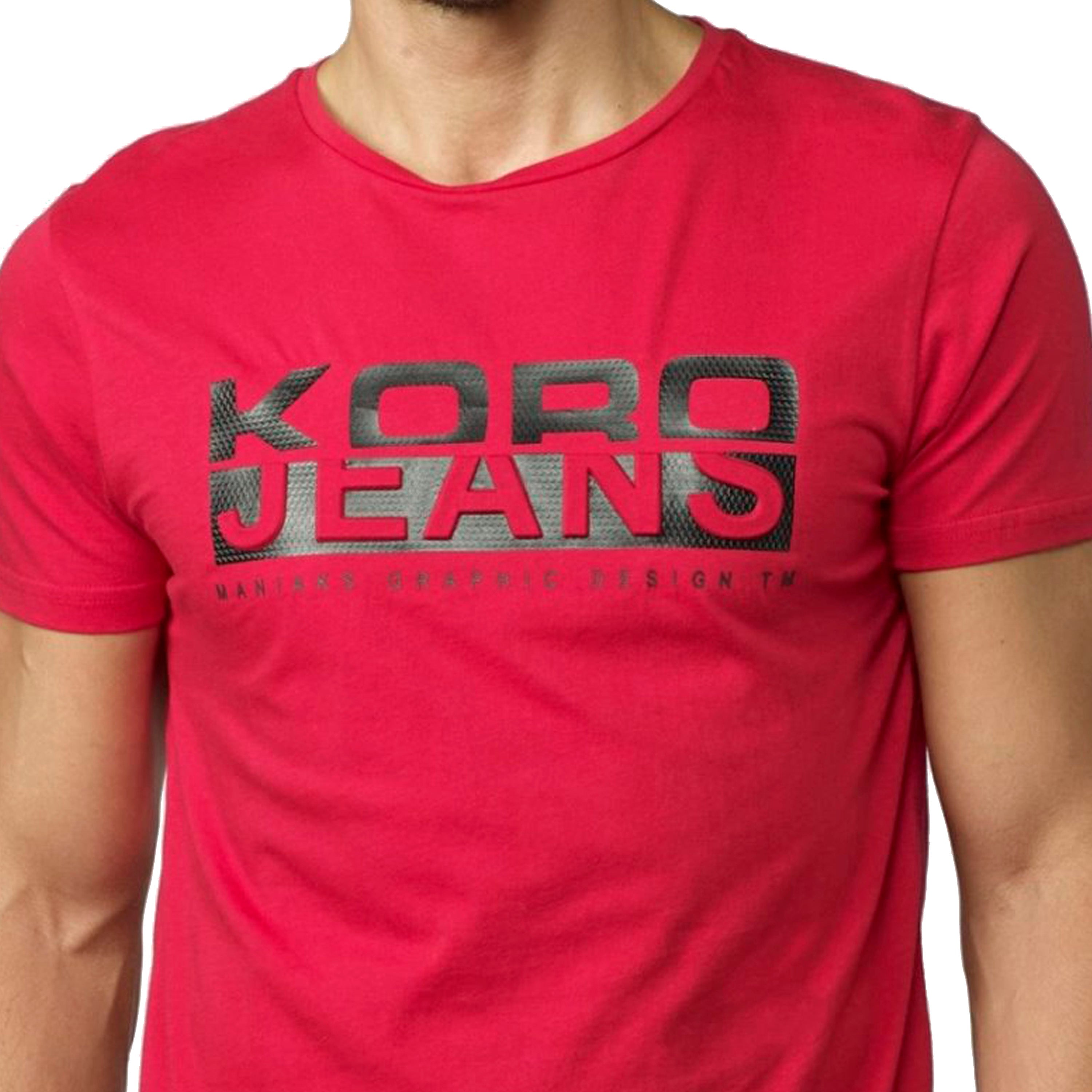 Camiseta Hombre Algodón Estampado de Texto – Koroshi 2021MC47