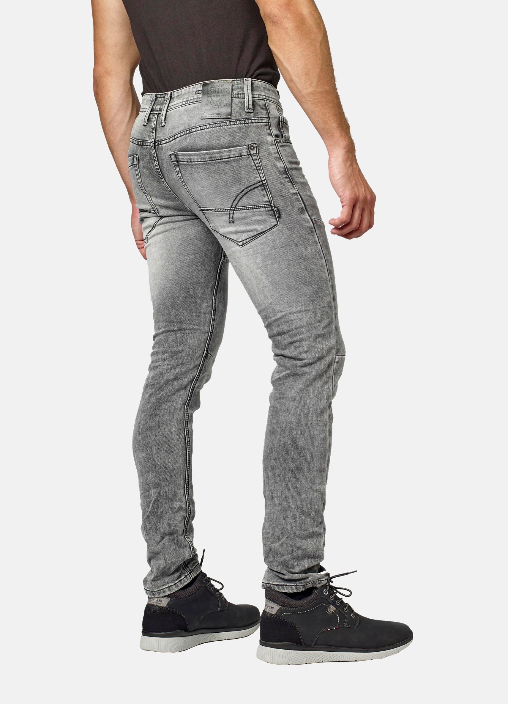 Pantalón Vaquero Hombre Slim Fit Knit Denim – Koroshi Gris