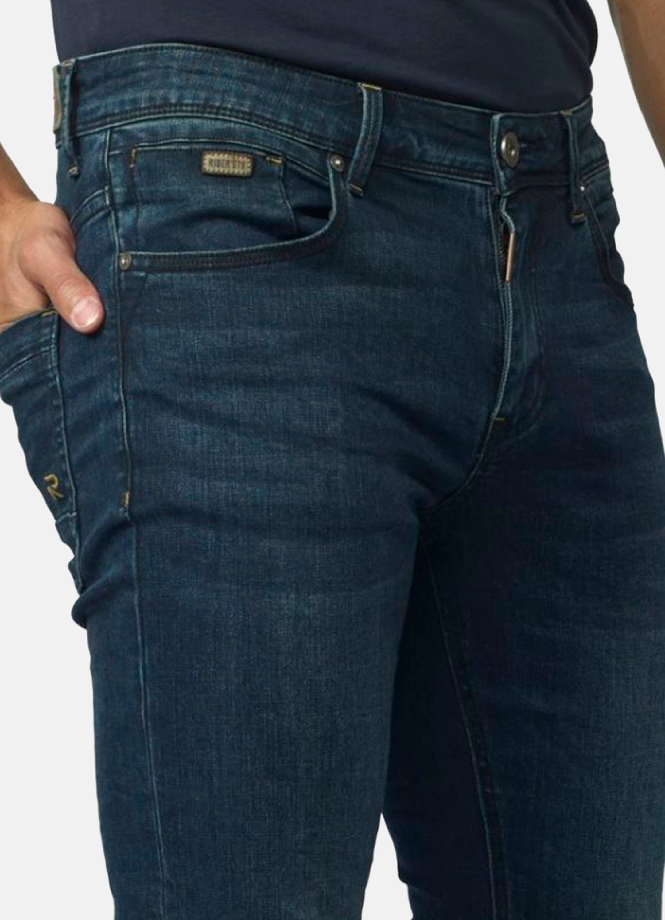 Pantalón Vaquero Hombre Slim Fit Elástico – Koroshi Azul Oscuro