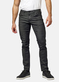 Pantalón Vaquero Hombre Slim Fit Elástico Encerado – Koroshi Negro Denim