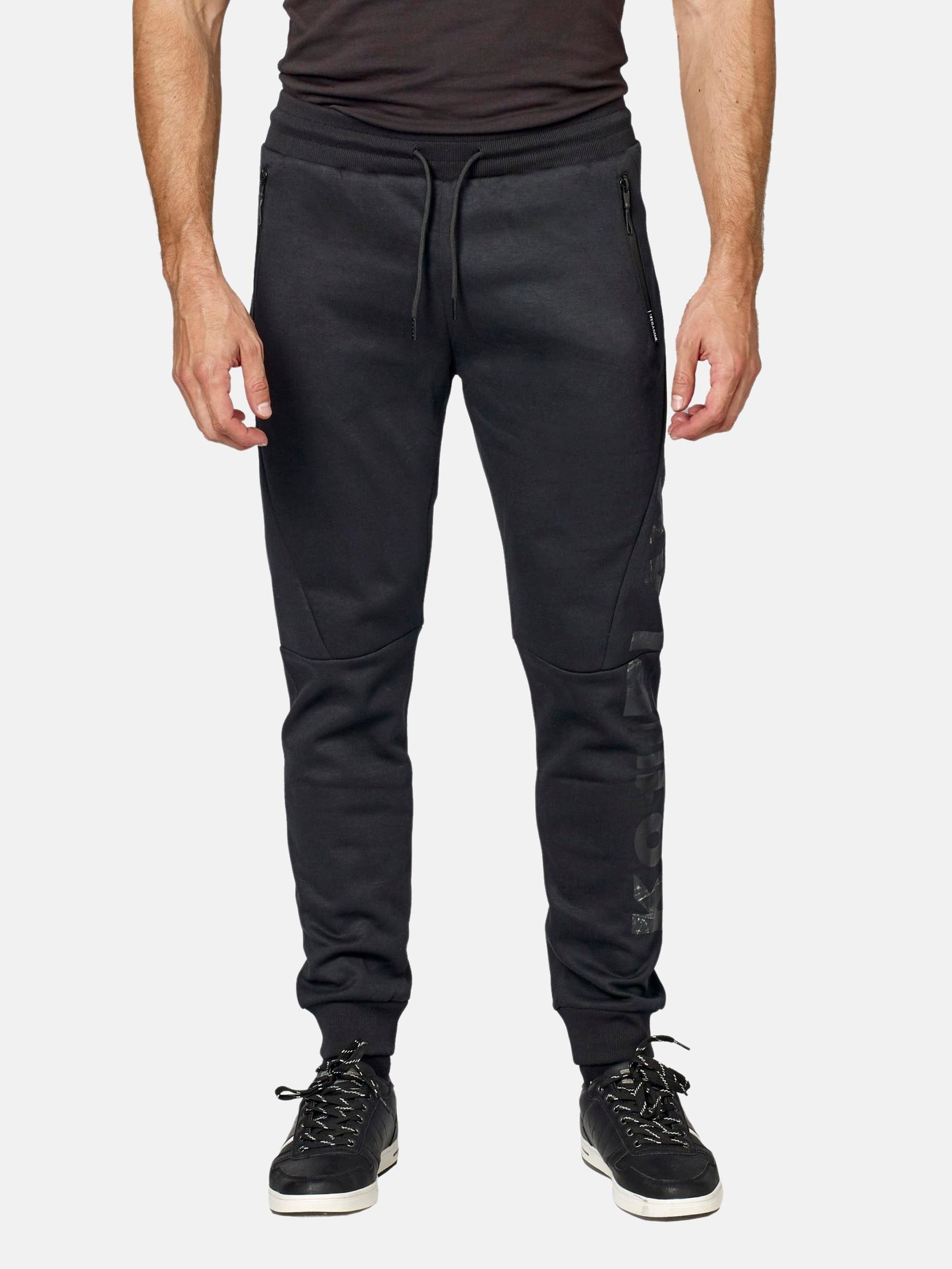 Pantalón Jogger Hombre Felpa Bolsillos Cremallera – Koroshi 2021PT89