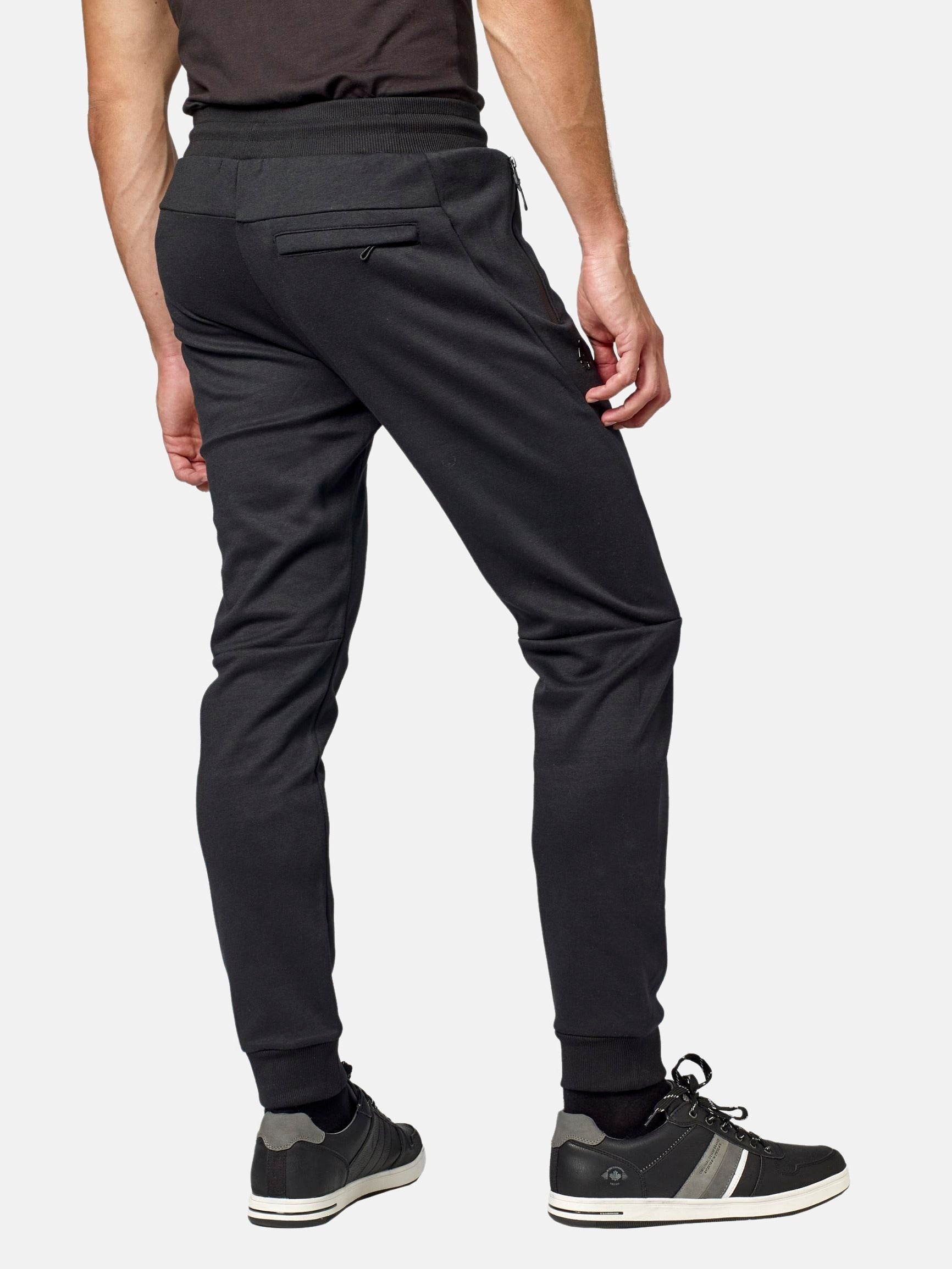 Pantalón Jogger Hombre Felpa Bolsillos Cremallera – Koroshi 2021PT89