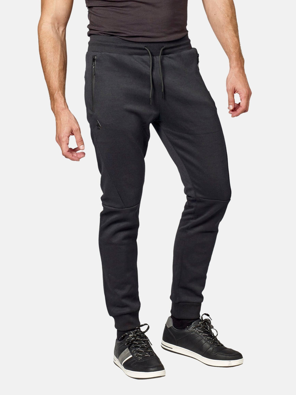 Pantalón Jogger Hombre Felpa Bolsillos Cremallera – Koroshi 2021PT89