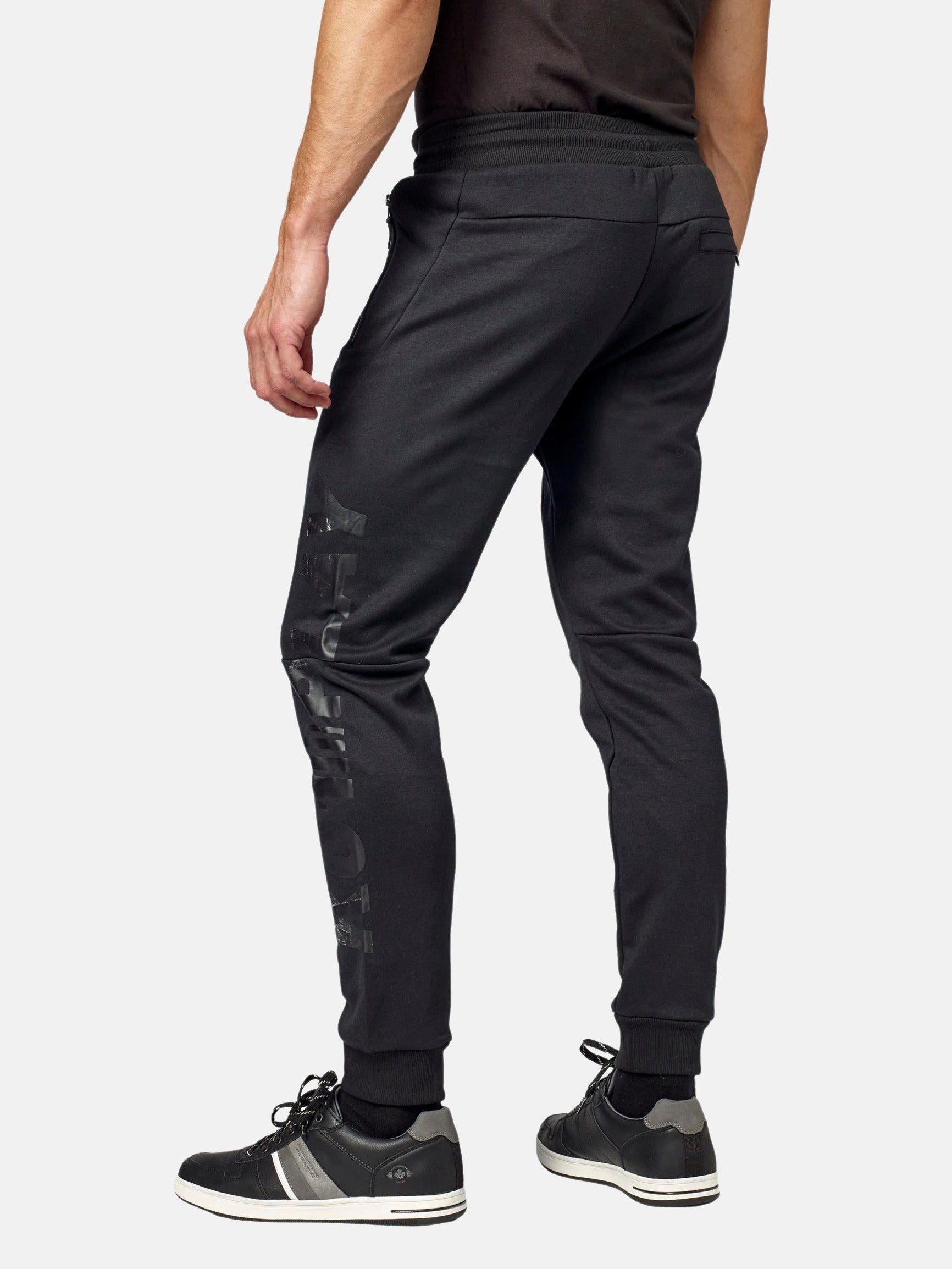 Pantalón Jogger Hombre Felpa Bolsillos Cremallera – Koroshi 2021PT89