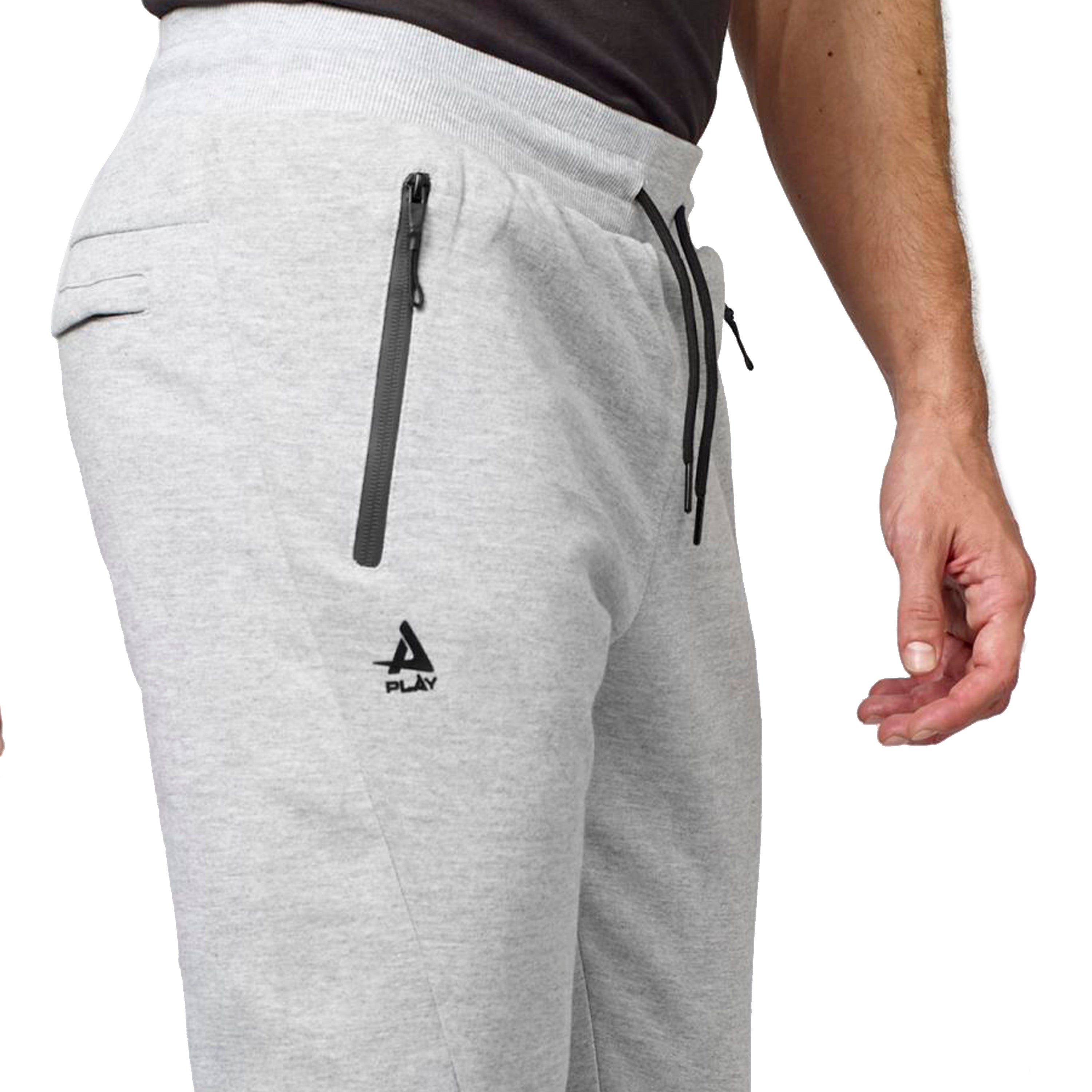 Pantalón Jogger Hombre Felpa Bolsillos Cremallera – Koroshi 2021PT89