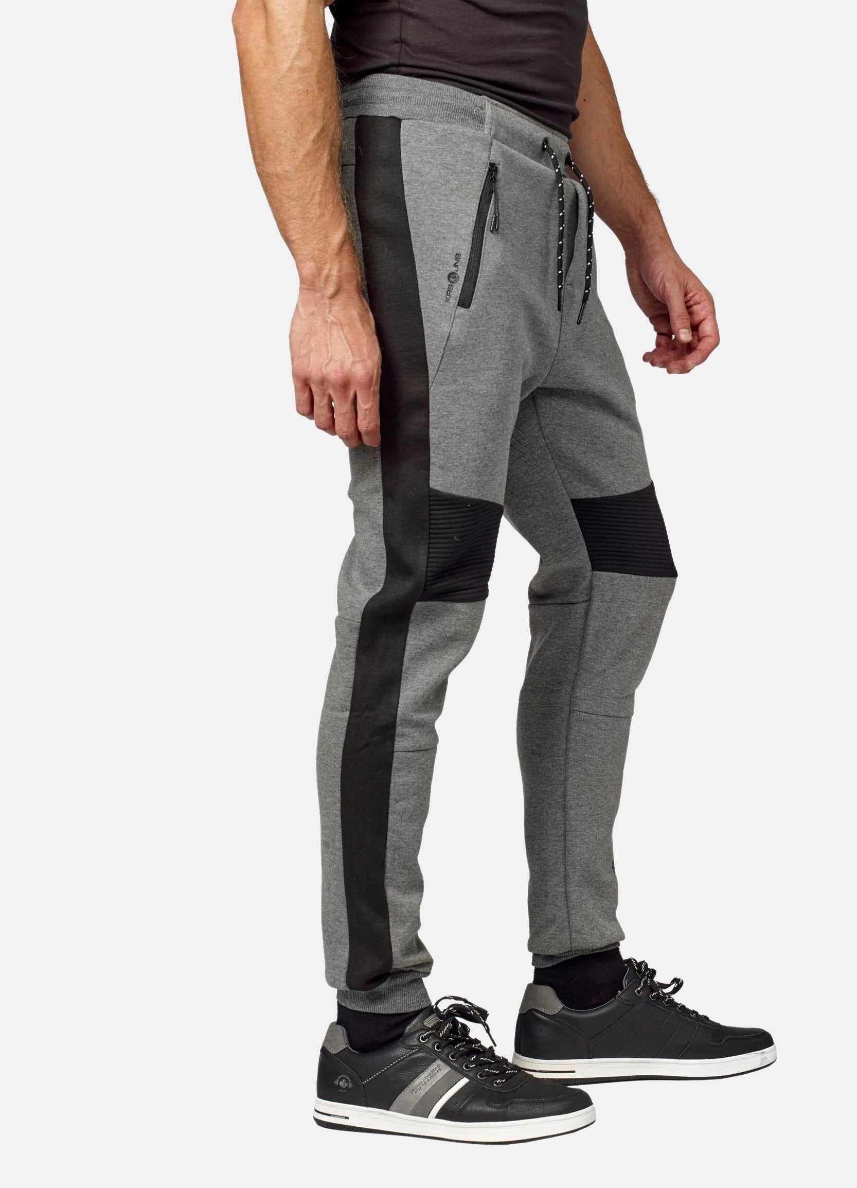 Pantalón Jogger Hombre Felpa Paneles a Contraste – Koroshi 2021PT94
