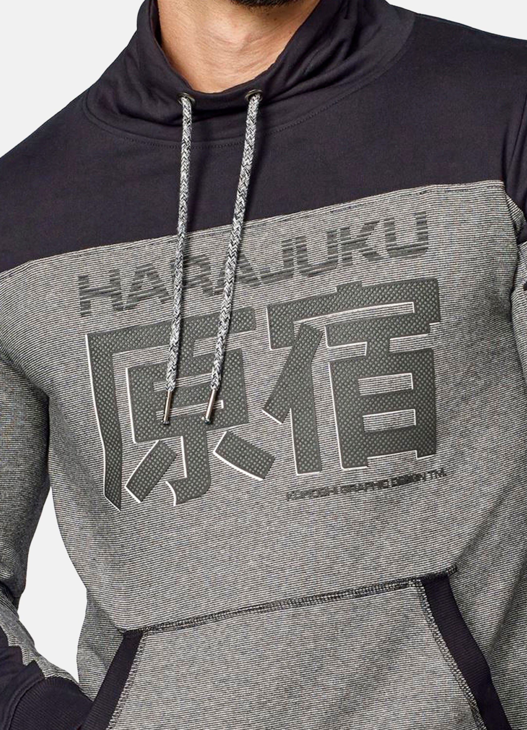 Sudadera Cuello Alto Hombre Estampado Texto – Koroshi 2021SU06