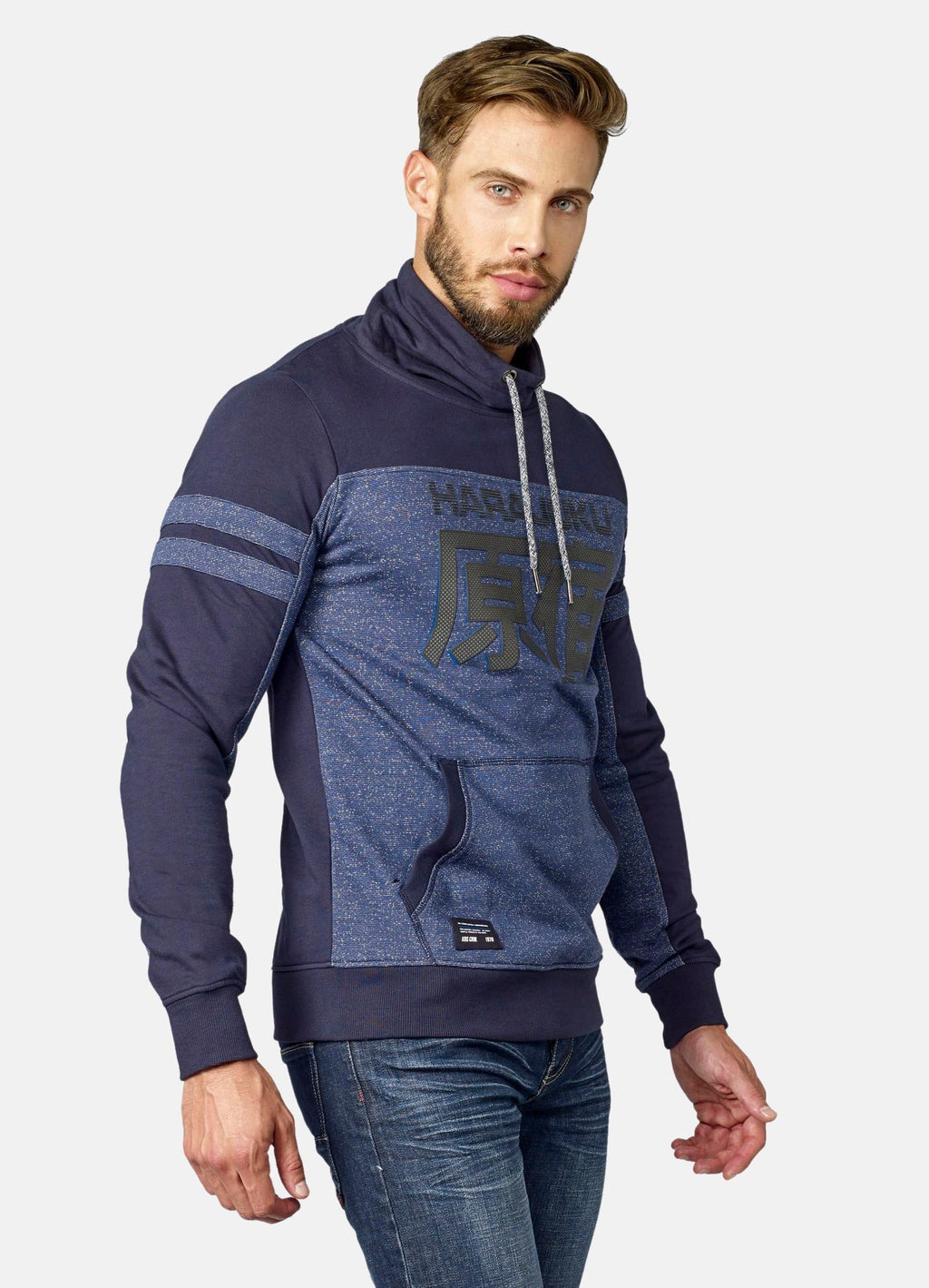 Sudadera Cuello Alto Hombre Estampado Texto – Koroshi 2021SU06