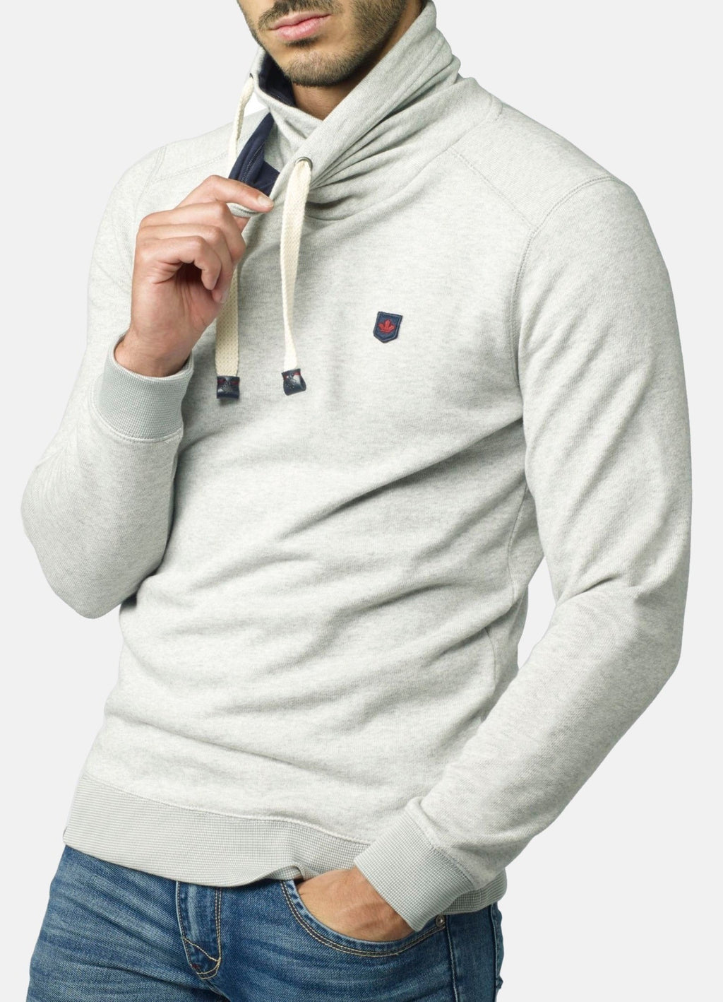 Sudadera Hombre Cuello Cruzado con Cordones – Koroshi 2021SU13
