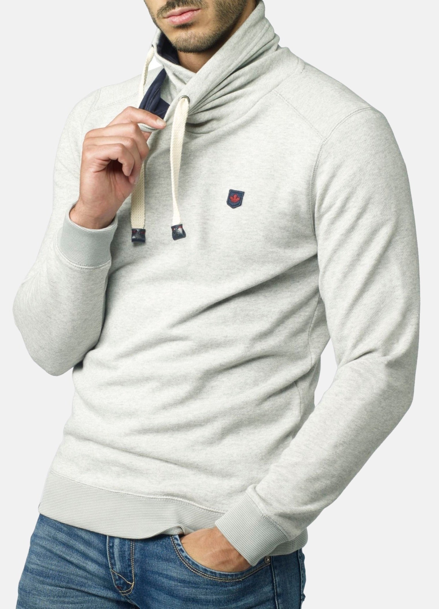 Sudadera Hombre Cuello Cruzado con Cordones – Koroshi 2021SU13