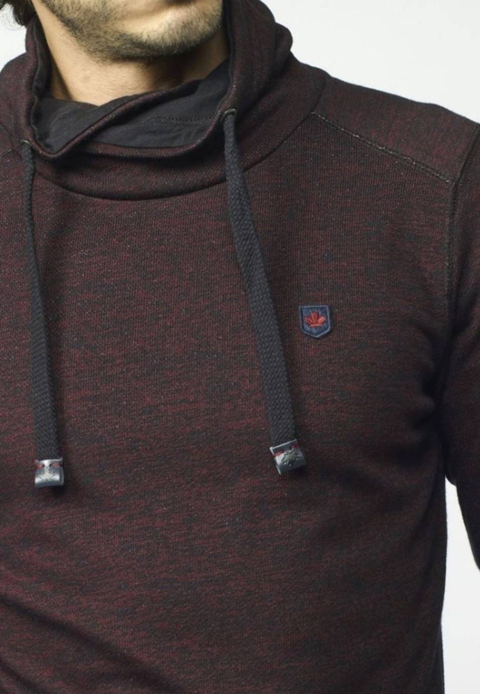Sudadera Hombre Cuello Cruzado con Cordones – Koroshi 2021SU13