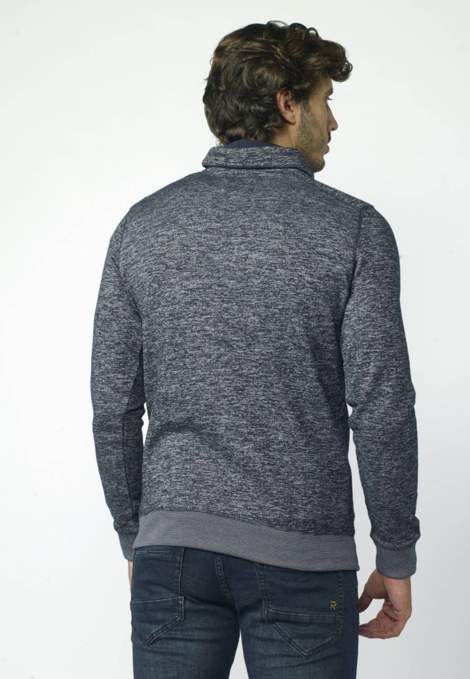 Sudadera Hombre Cuello Cruzado con Cordones – Koroshi 2021SU13