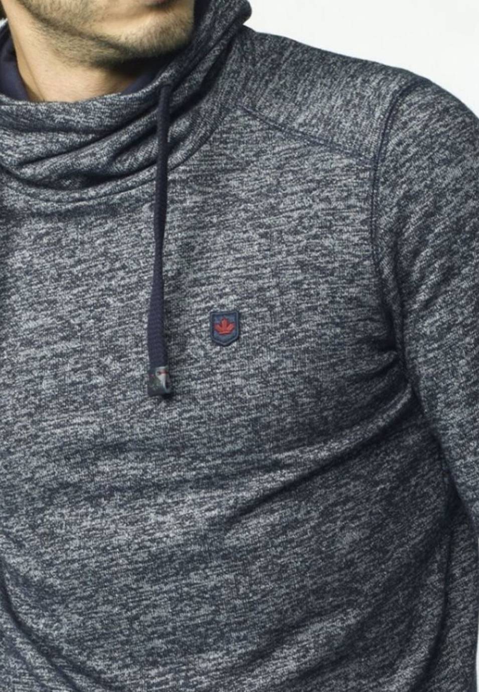 Sudadera Hombre Cuello Cruzado con Cordones – Koroshi 2021SU13