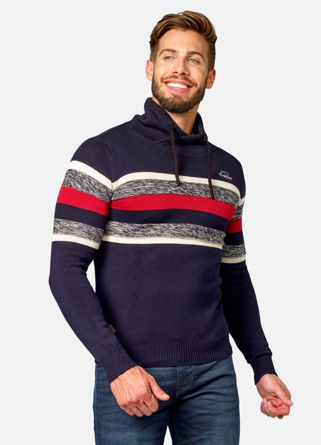 Jersey Hombre Punto Cortes a Contraste – Koroshi 2021TR02