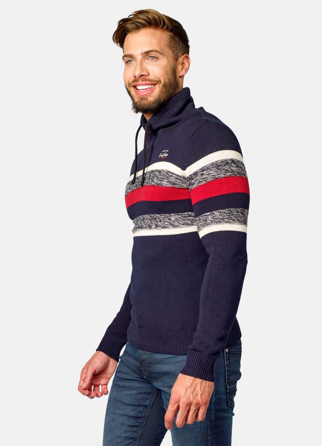 Jersey Hombre Punto Cortes a Contraste – Koroshi 2021TR02
