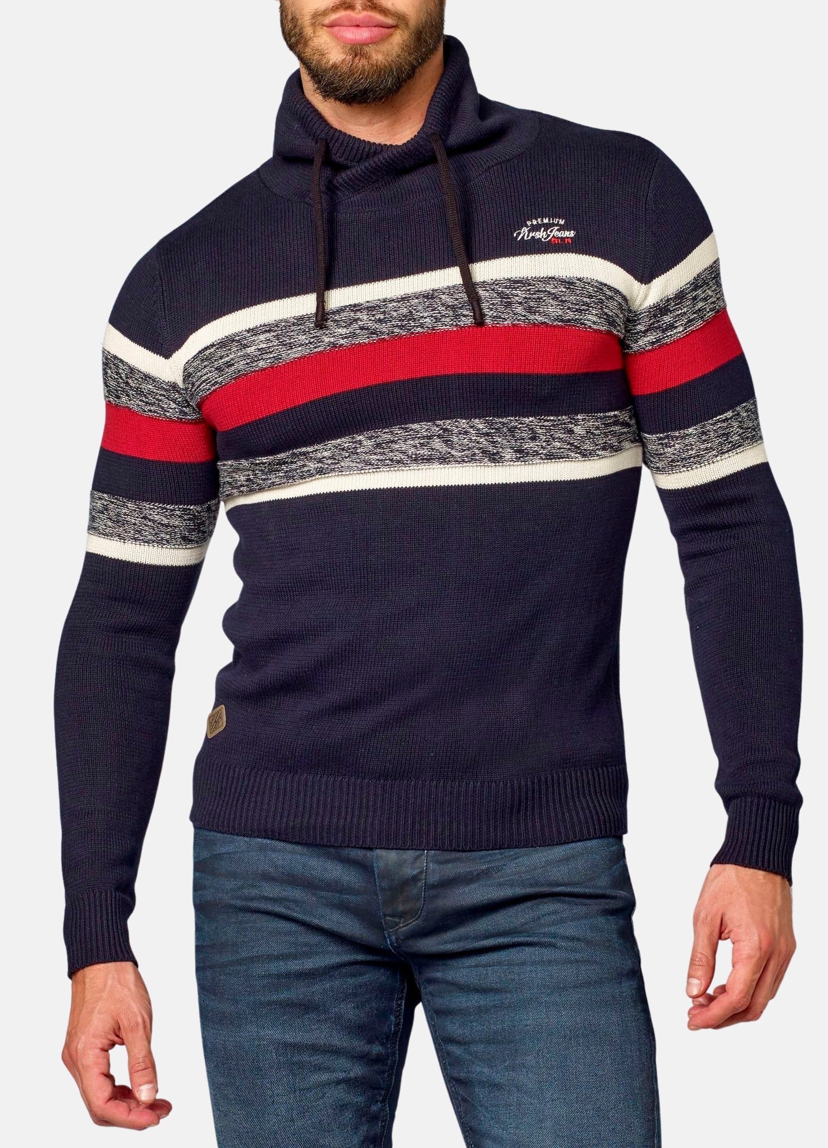 Jersey Hombre Punto Cortes a Contraste – Koroshi 2021TR02