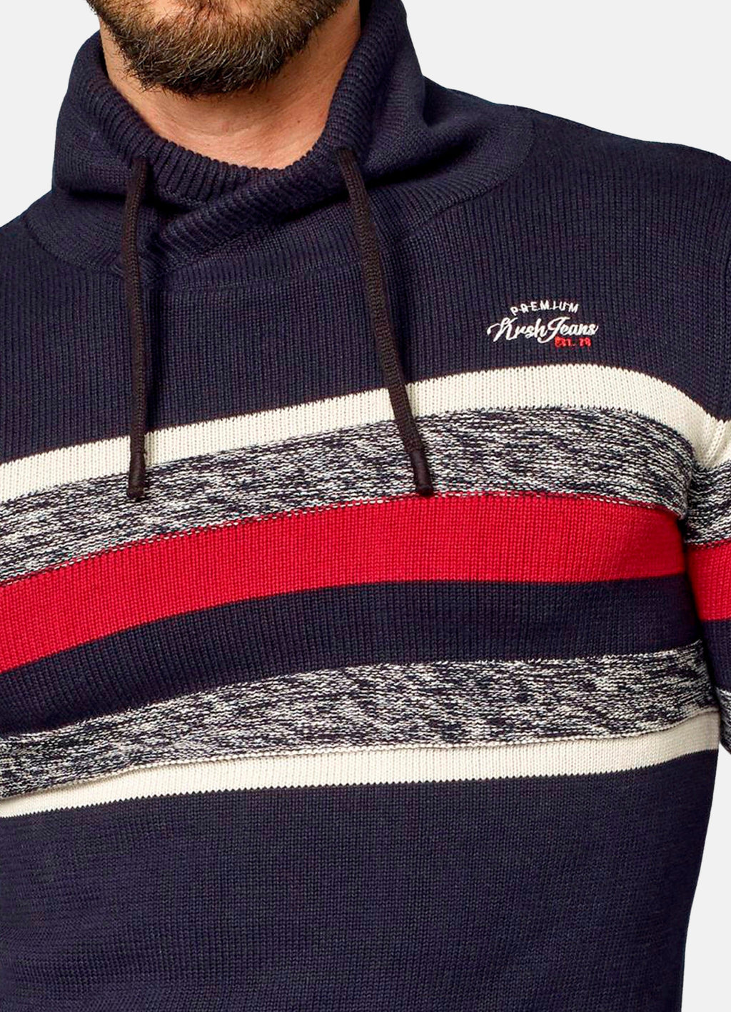 Jersey Hombre Punto Cortes a Contraste – Koroshi 2021TR02