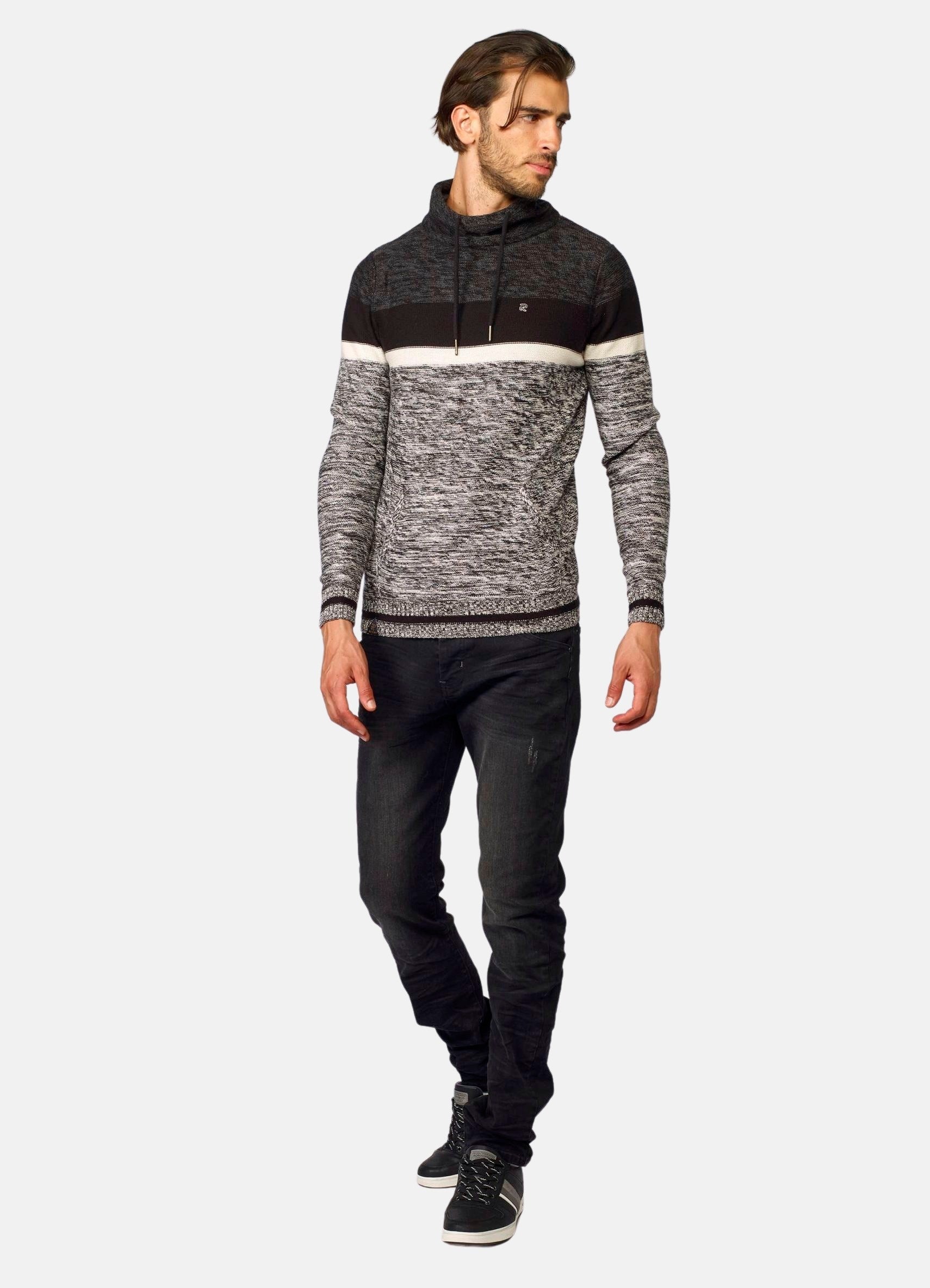 Jersey de Punto Hombre Cuello Chimenea Jaspeado – Koroshi 2021TR17