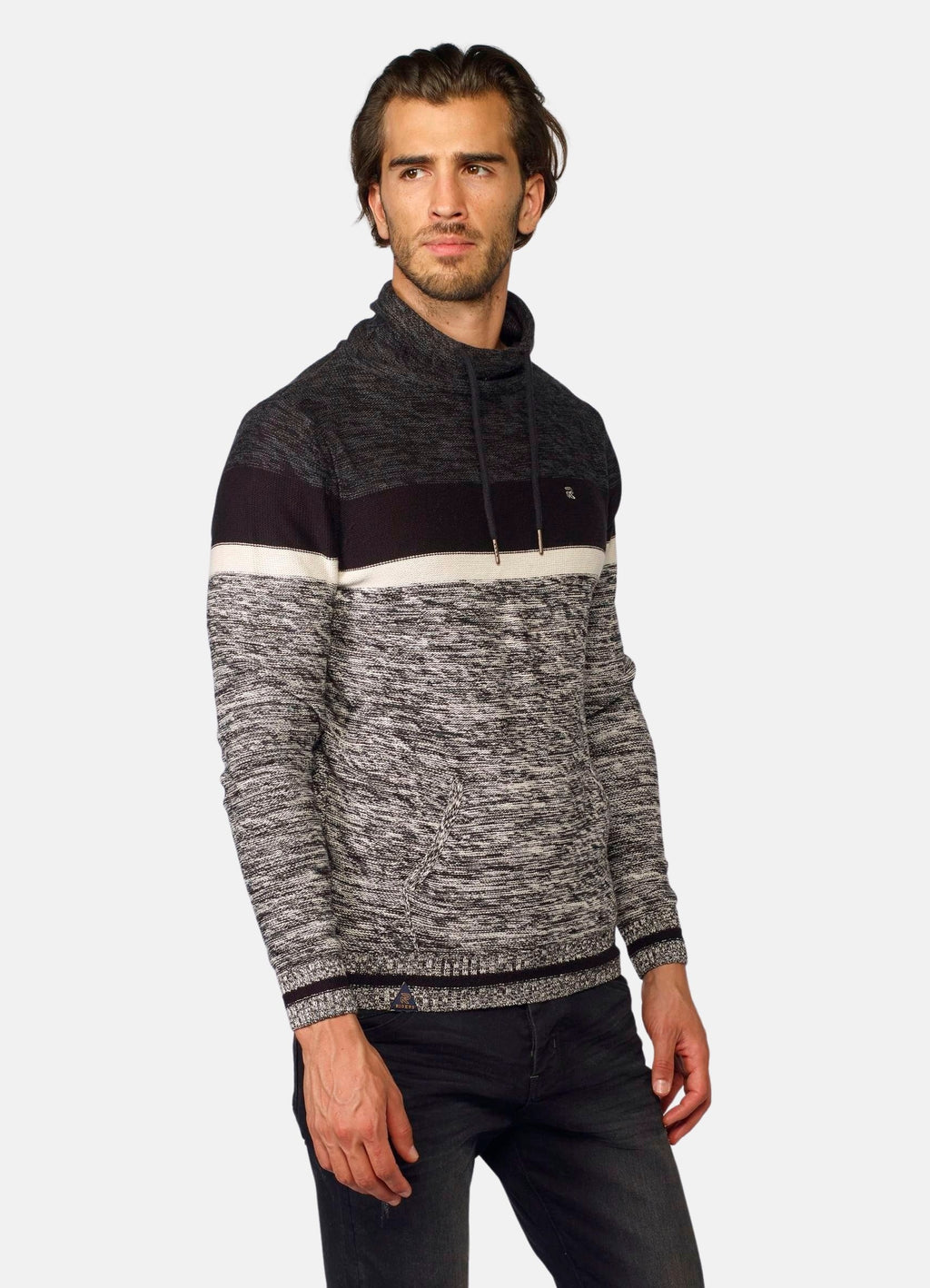 Jersey de Punto Hombre Cuello Chimenea Jaspeado – Koroshi 2021TR17