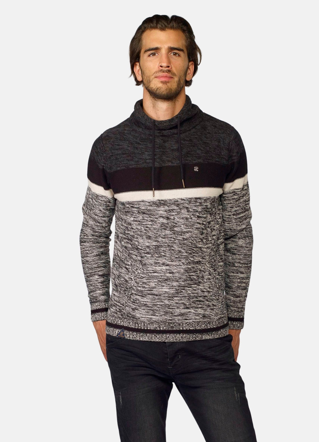 Jersey de Punto Hombre Cuello Chimenea Jaspeado – Koroshi 2021TR17