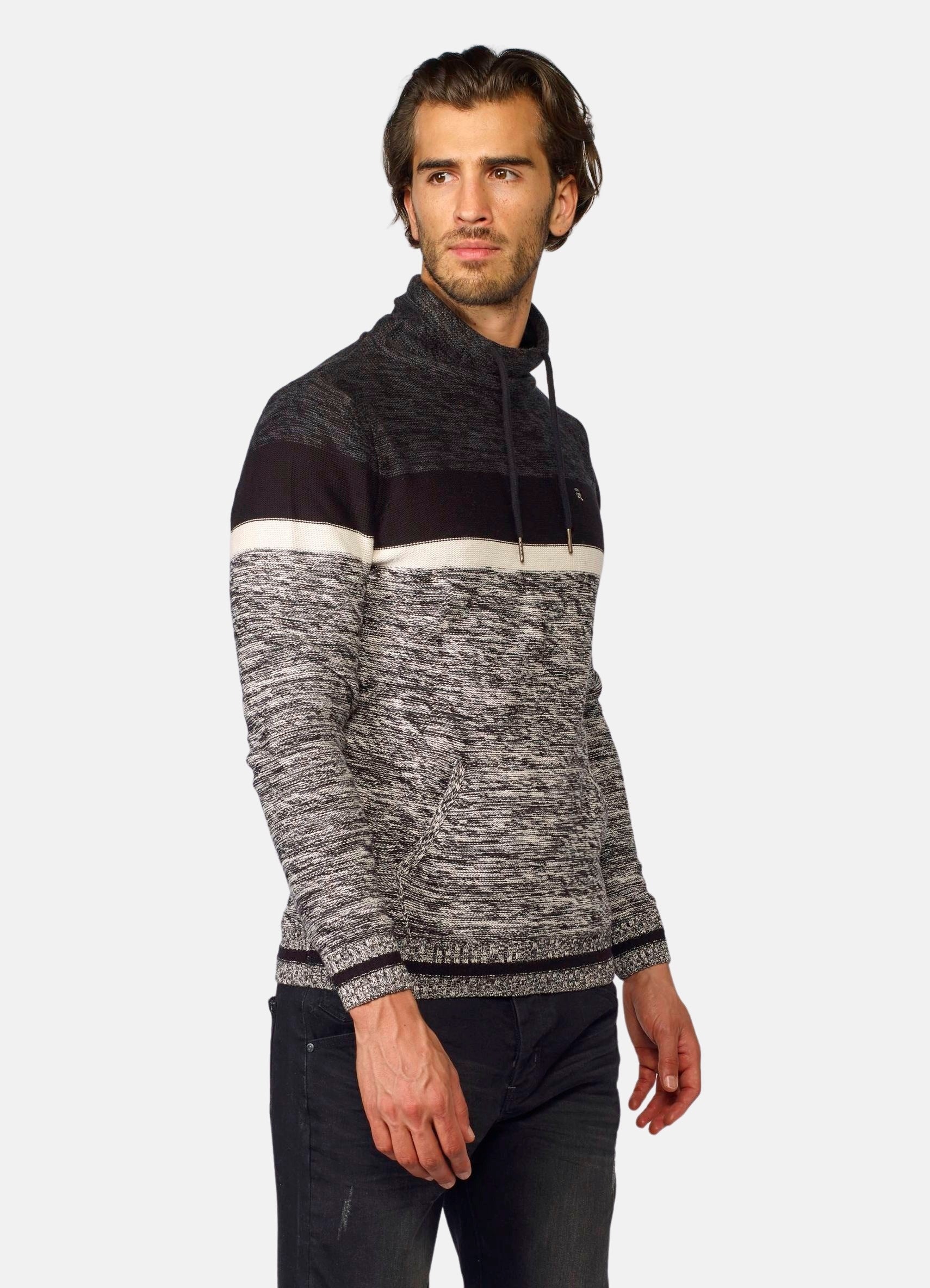 Jersey de Punto Hombre Cuello Chimenea Jaspeado – Koroshi 2021TR17