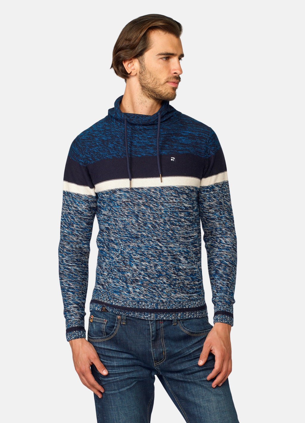 Jersey de Punto Hombre Cuello Chimenea Jaspeado – Koroshi 2021TR17