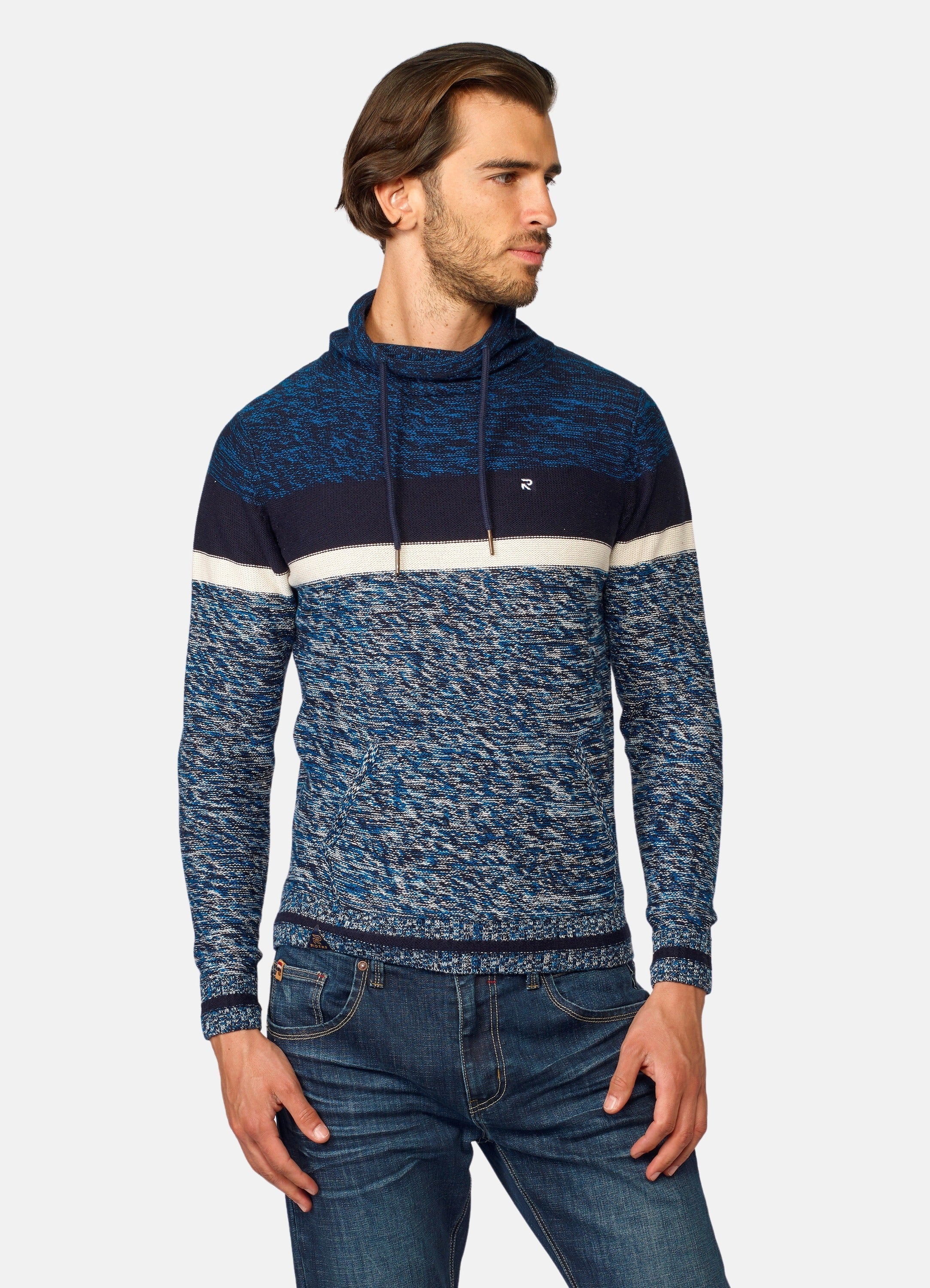 Jersey de Punto Hombre Cuello Chimenea Jaspeado – Koroshi 2021TR17