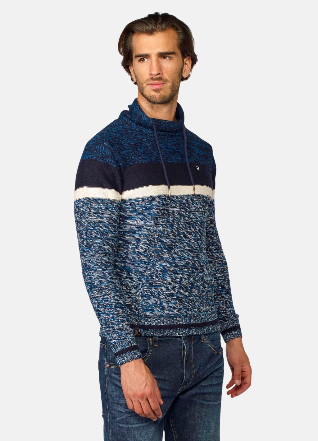 Jersey de Punto Hombre Cuello Chimenea Jaspeado – Koroshi 2021TR17