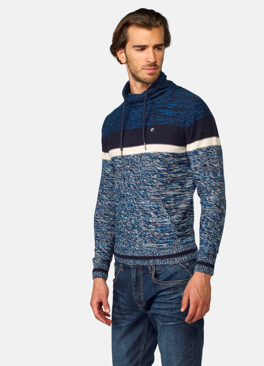 Jersey de Punto Hombre Cuello Chimenea Jaspeado – Koroshi 2021TR17