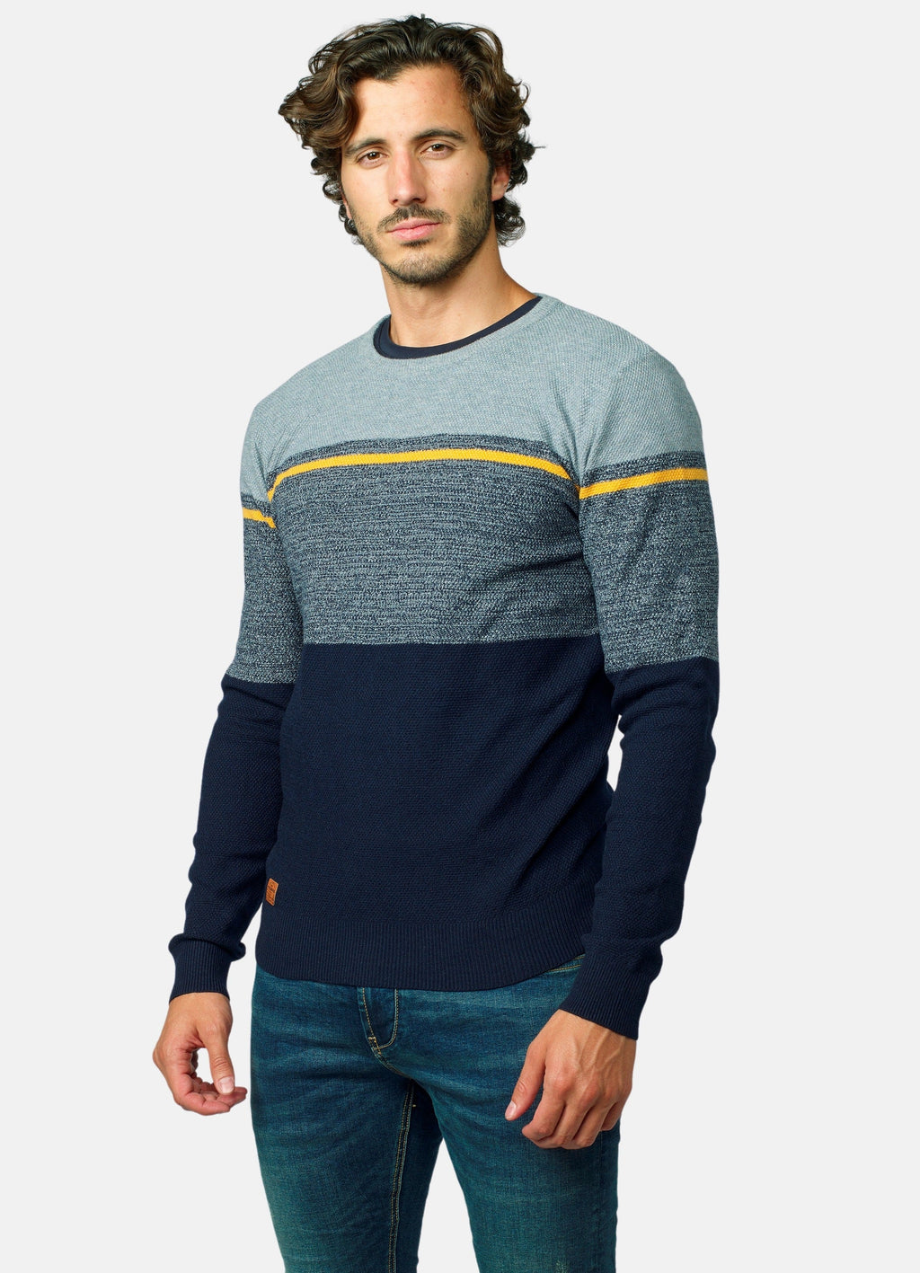 Jersey de Punto Fino Hombre Rayas a Contraste – Koroshi 2021TR18