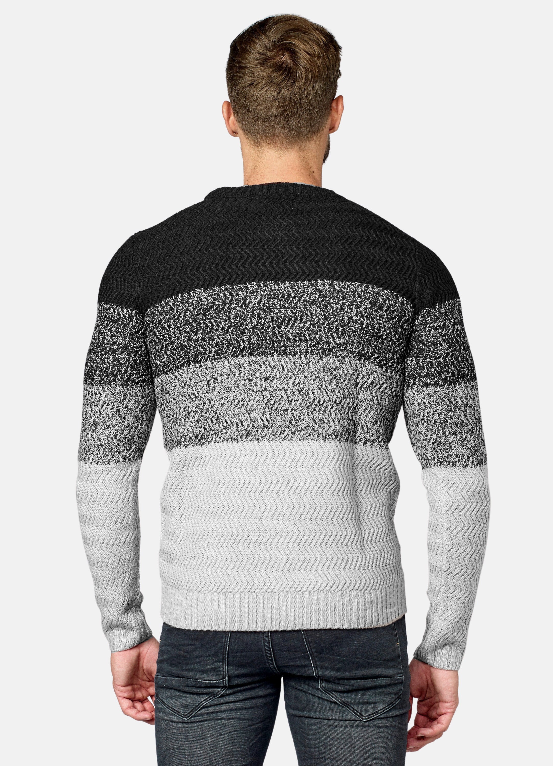 Jersey Hombre Rayas Efecto Degradado – Koroshi 2021TR33