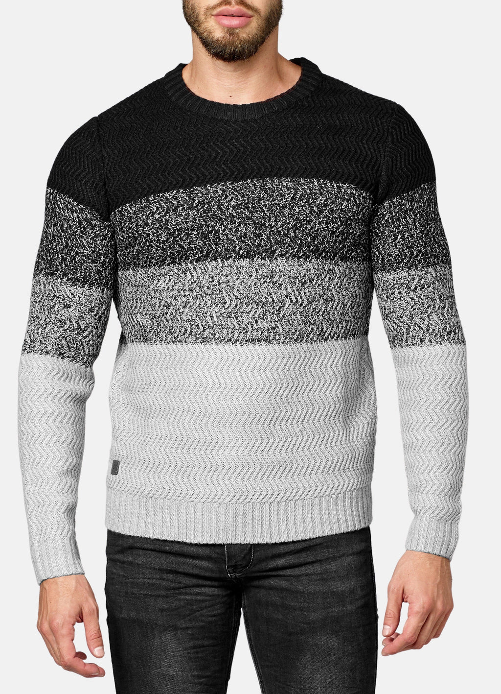Jersey Hombre Rayas Efecto Degradado – Koroshi 2021TR33