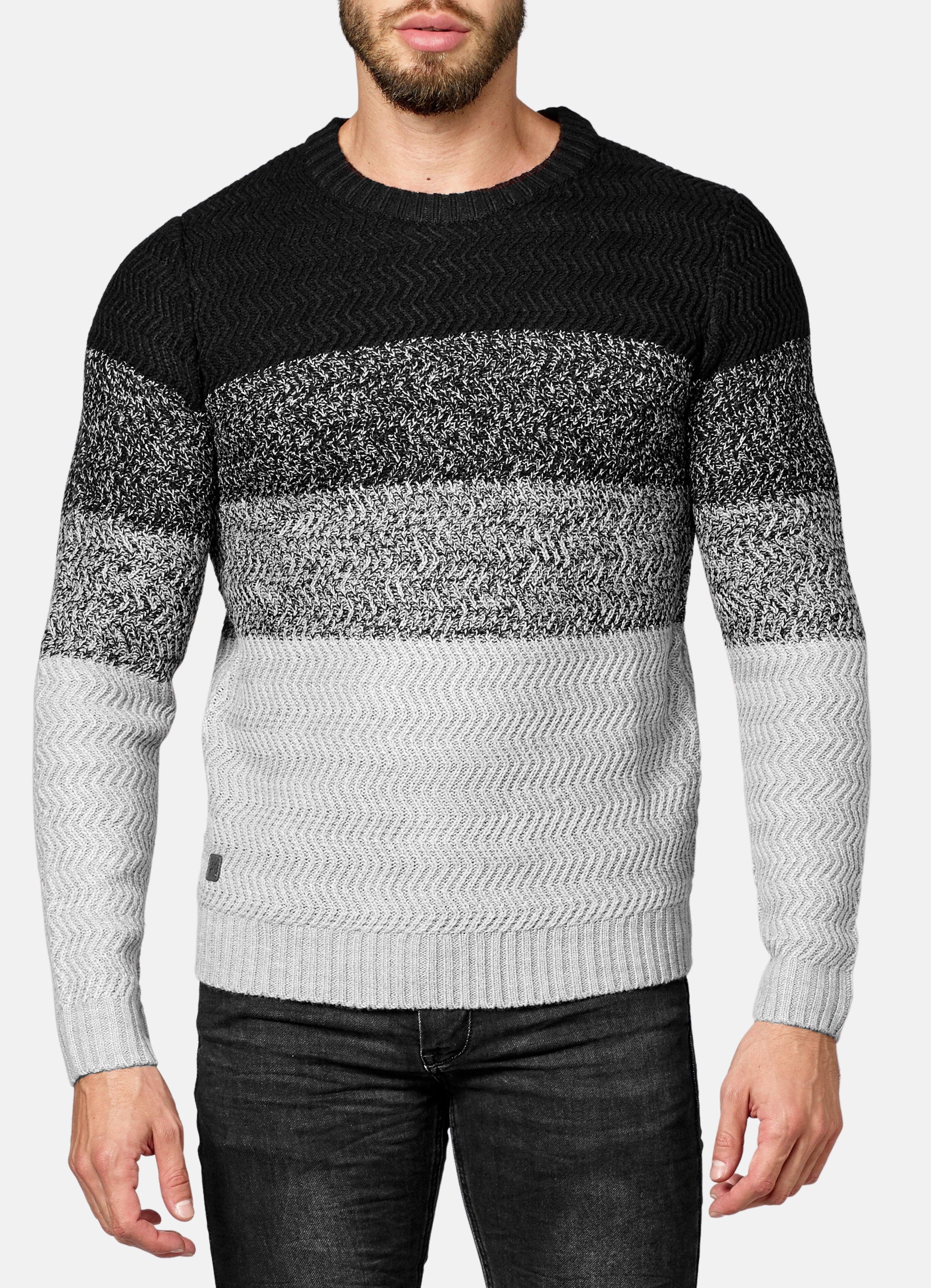 Jersey Hombre Rayas Efecto Degradado – Koroshi 2021TR33