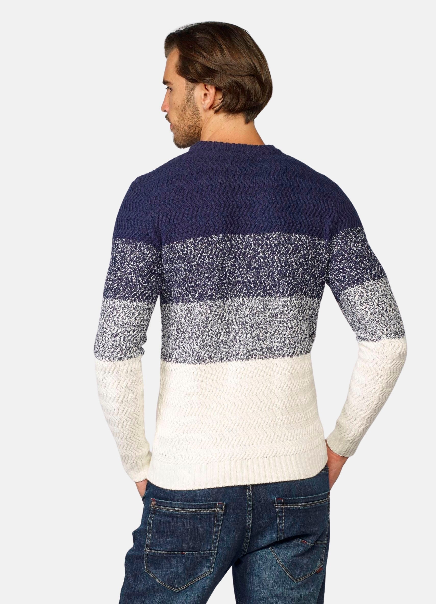 Jersey Hombre Rayas Efecto Degradado – Koroshi 2021TR33