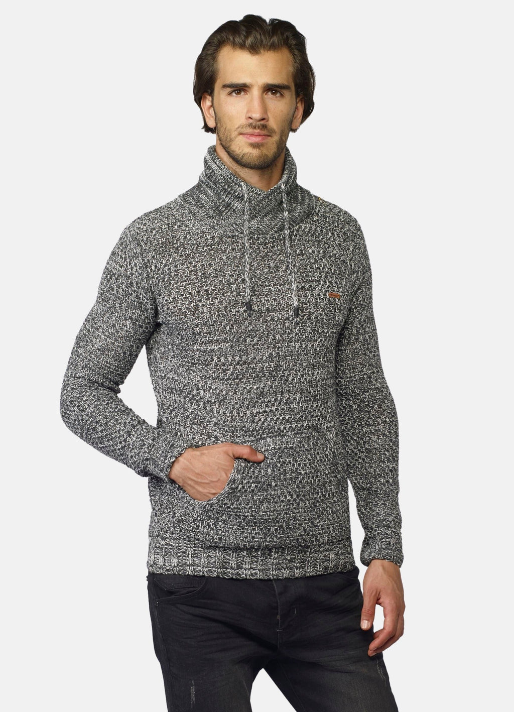 Jersey Hombre Jaspeado Cuello Cruzado – Koroshi 2021TR42