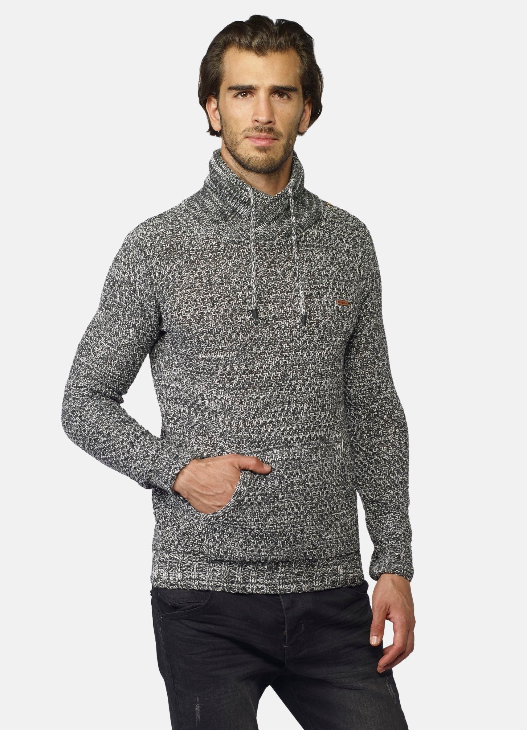 Jersey Hombre Jaspeado Cuello Cruzado – Koroshi 2021TR42