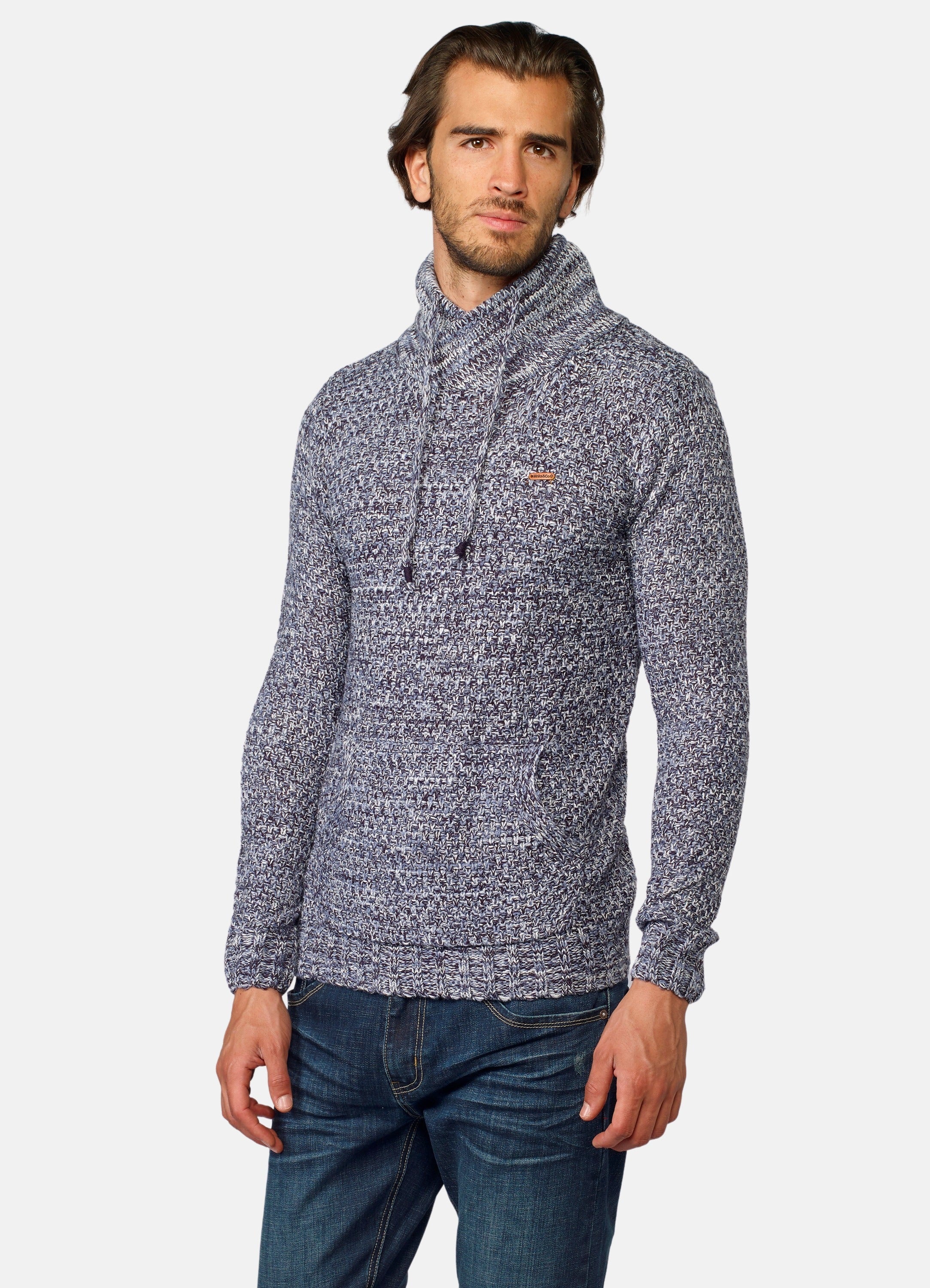 Jersey Hombre Jaspeado Cuello Cruzado – Koroshi 2021TR42