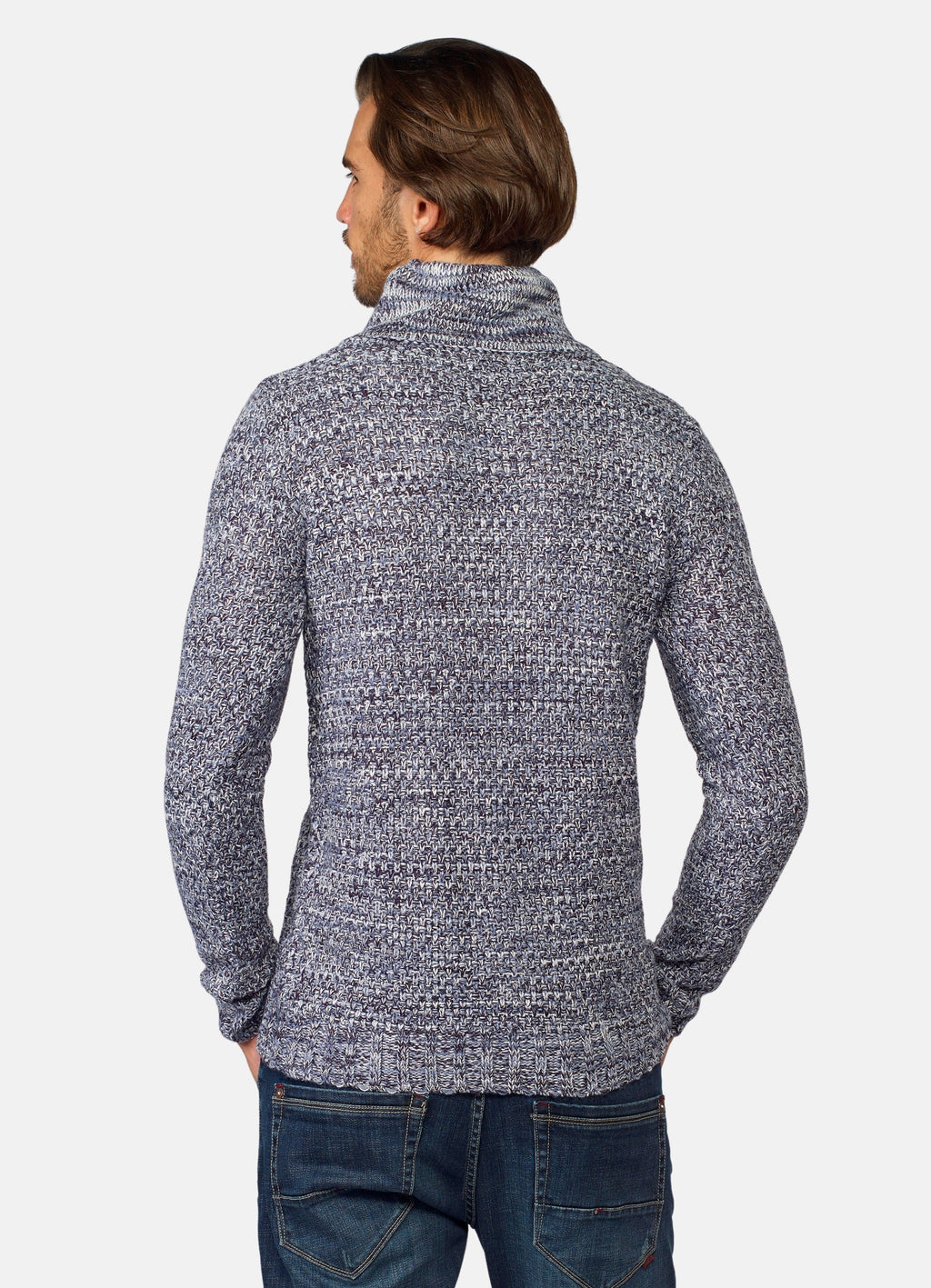 Jersey Hombre Jaspeado Cuello Cruzado – Koroshi 2021TR42