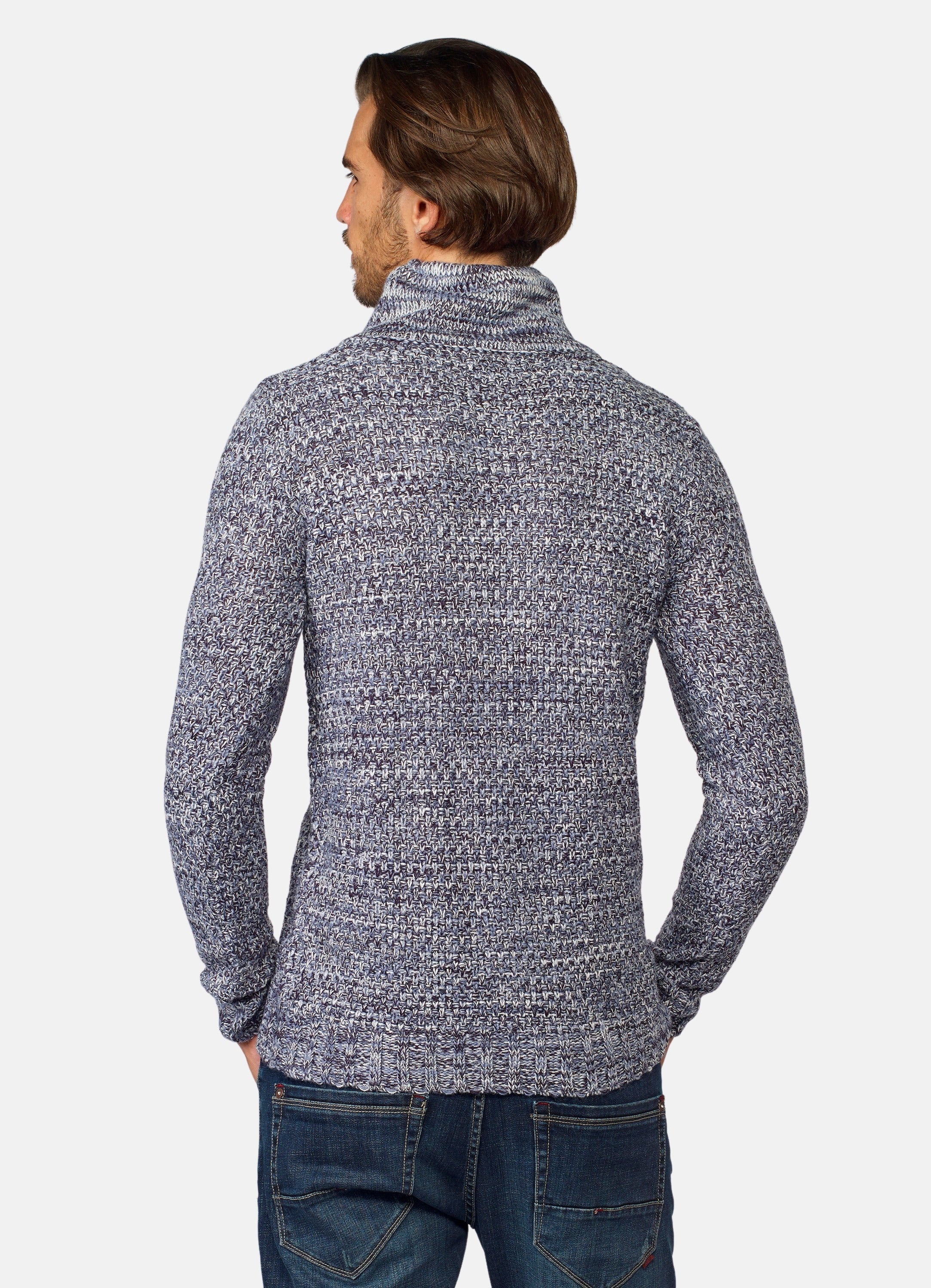 Jersey Hombre Jaspeado Cuello Cruzado – Koroshi 2021TR42